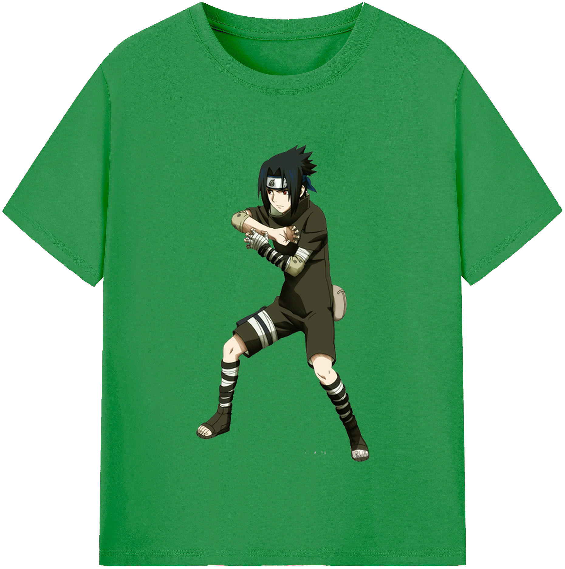 （画像用） NARUTO -ナルト- うちは サスケ Uchiha Sasuke レディースカジュアルプリントTシャツ（綿100％）
