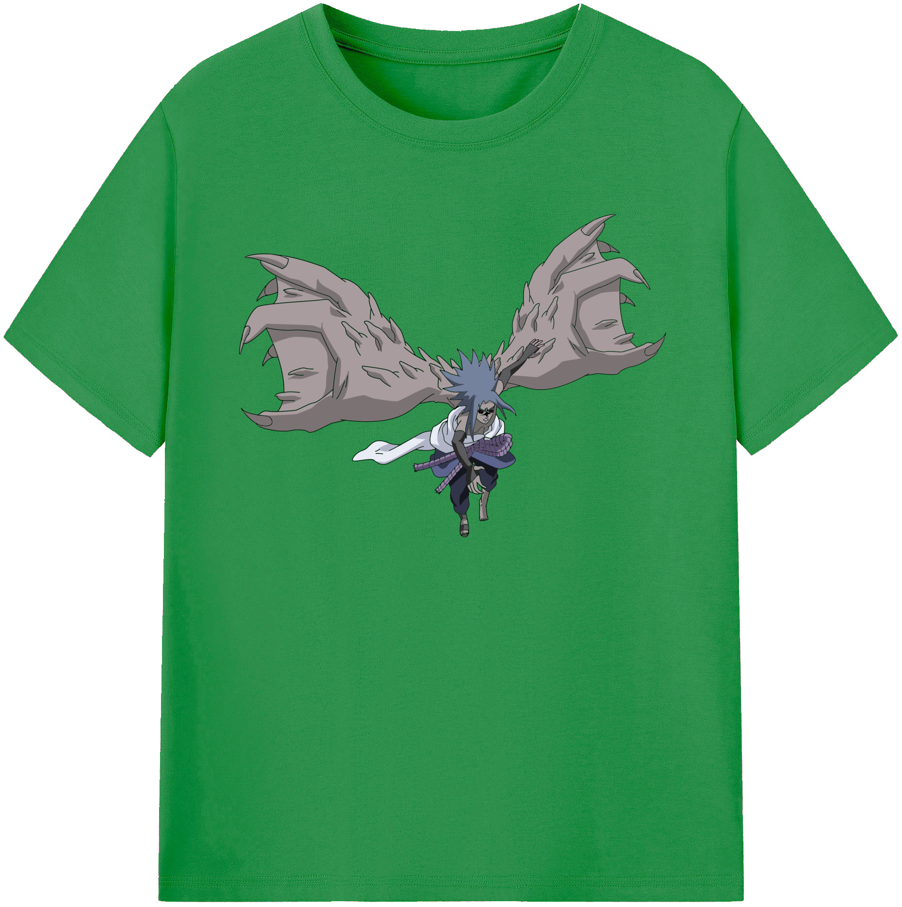 （画像用） NARUTO -ナルト- うちは サスケ Uchiha Sasuke レディースカジュアルプリントTシャツ（綿100％）