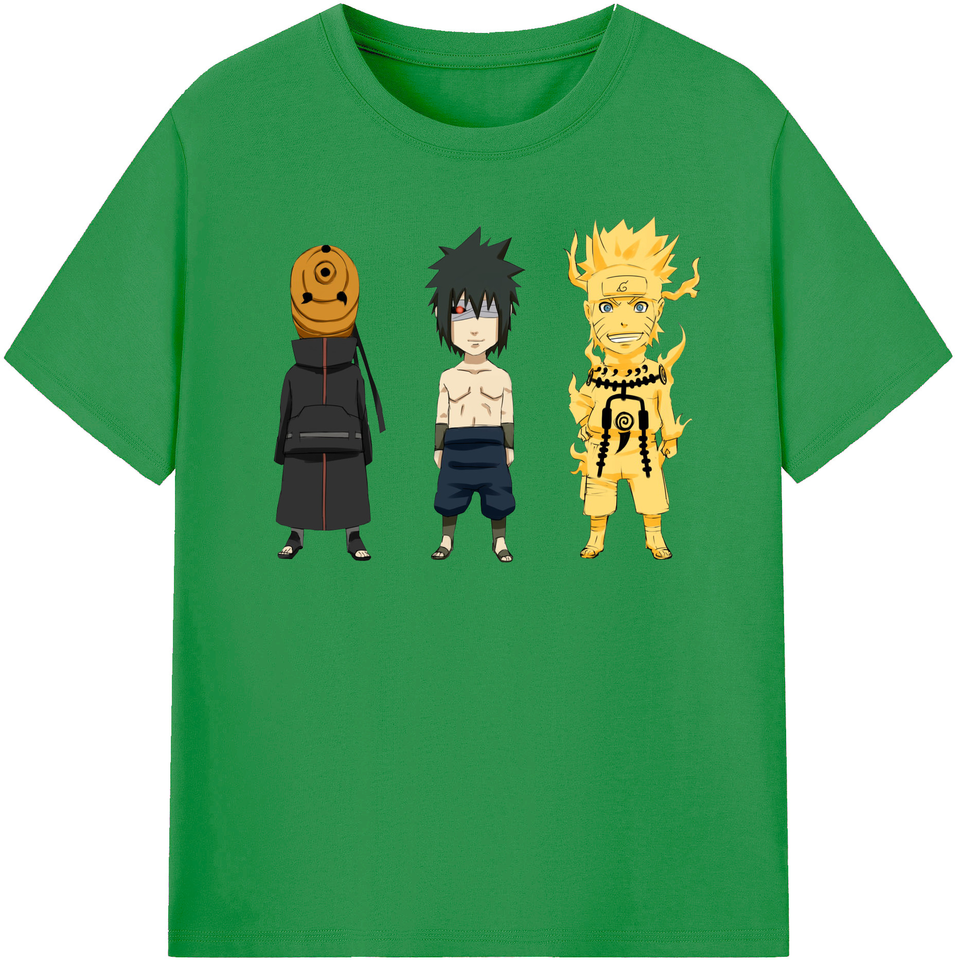 （画像用） NARUTO -ナルト- うちは サスケ Uchiha Sasuke レディースカジュアルプリントTシャツ（綿100％）