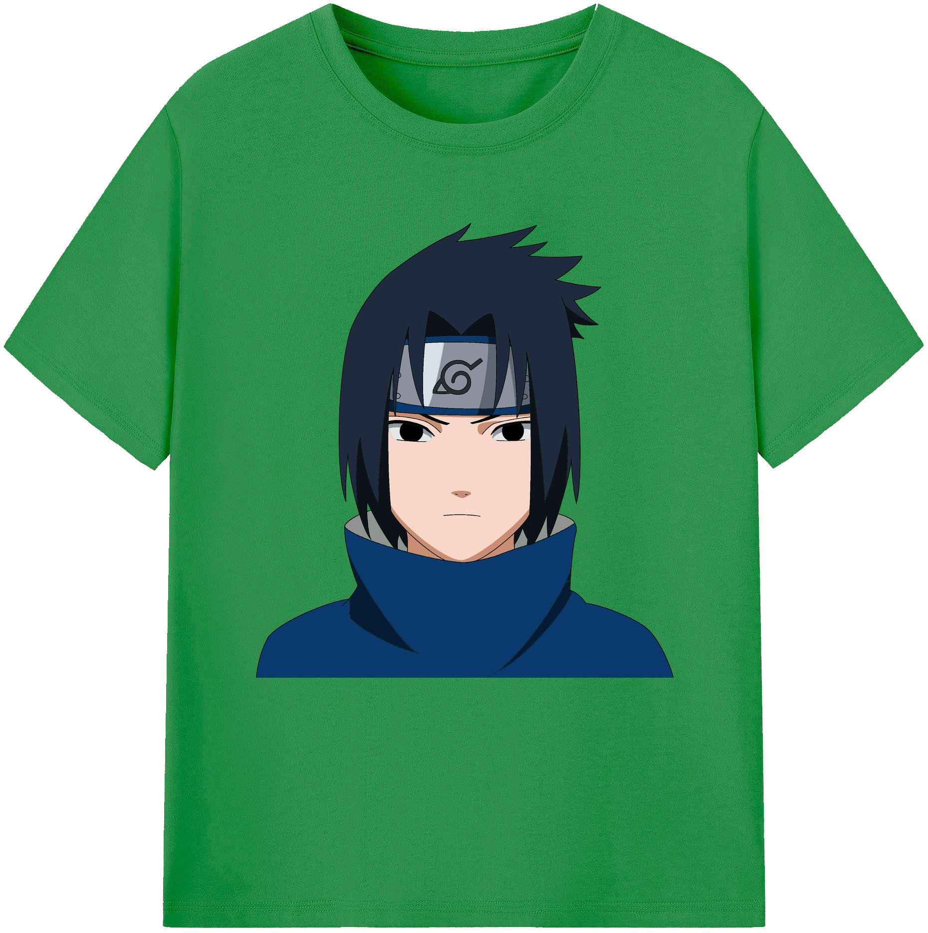 （画像用） NARUTO -ナルト- うちは サスケ Uchiha Sasuke レディースカジュアルプリントTシャツ（綿100％）