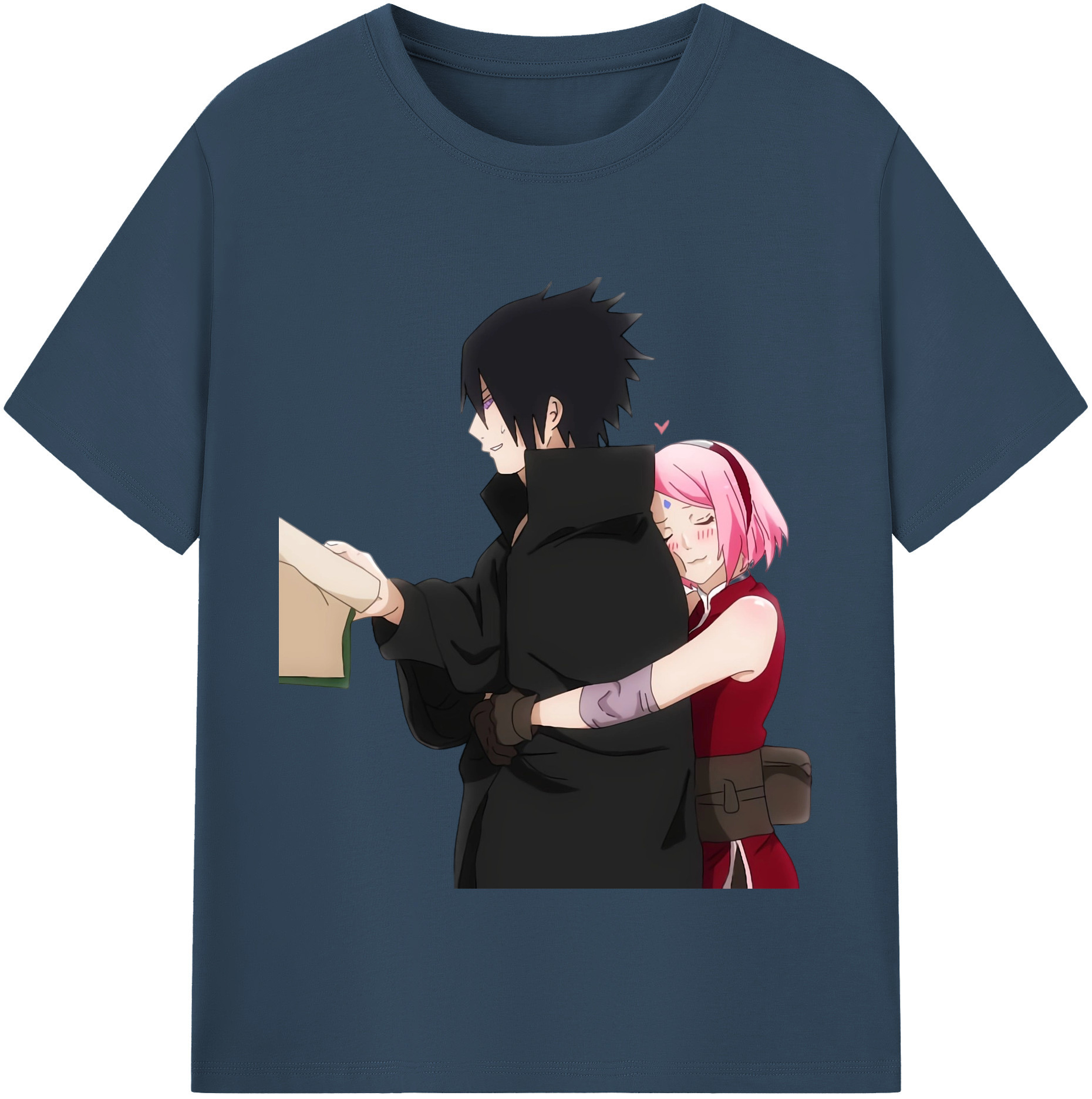 （画像用） NARUTO -ナルト- うちは サスケ Uchiha Sasuke レディースカジュアルプリントTシャツ（綿100％）