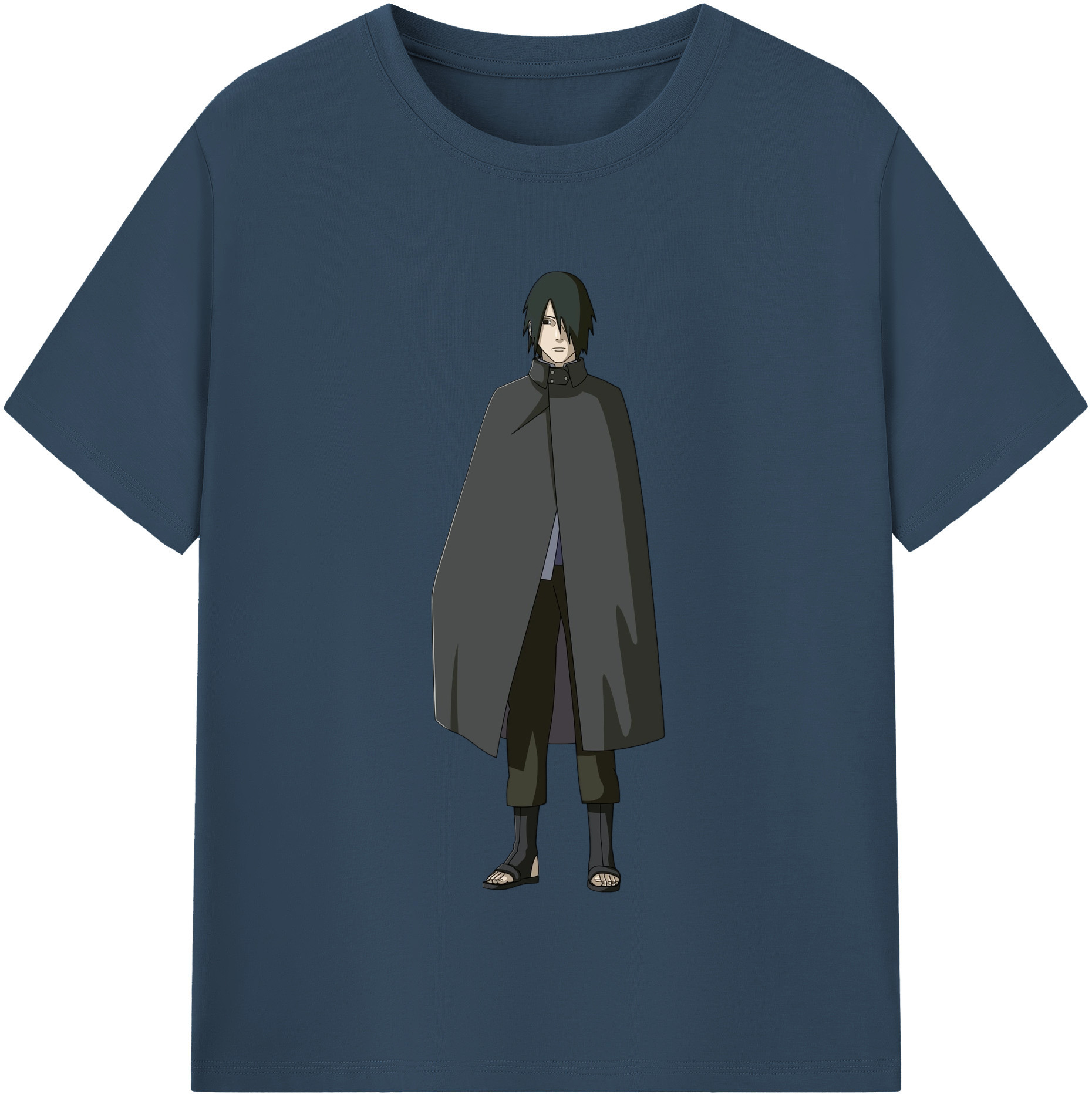（画像用） NARUTO -ナルト- うちは サスケ Uchiha Sasuke レディースカジュアルプリントTシャツ（綿100％）