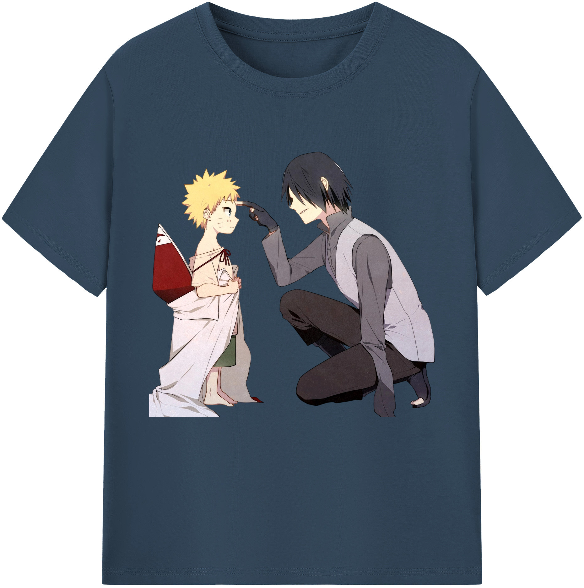 （画像用） NARUTO -ナルト- うちは サスケ Uchiha Sasuke レディースカジュアルプリントTシャツ（綿100％）