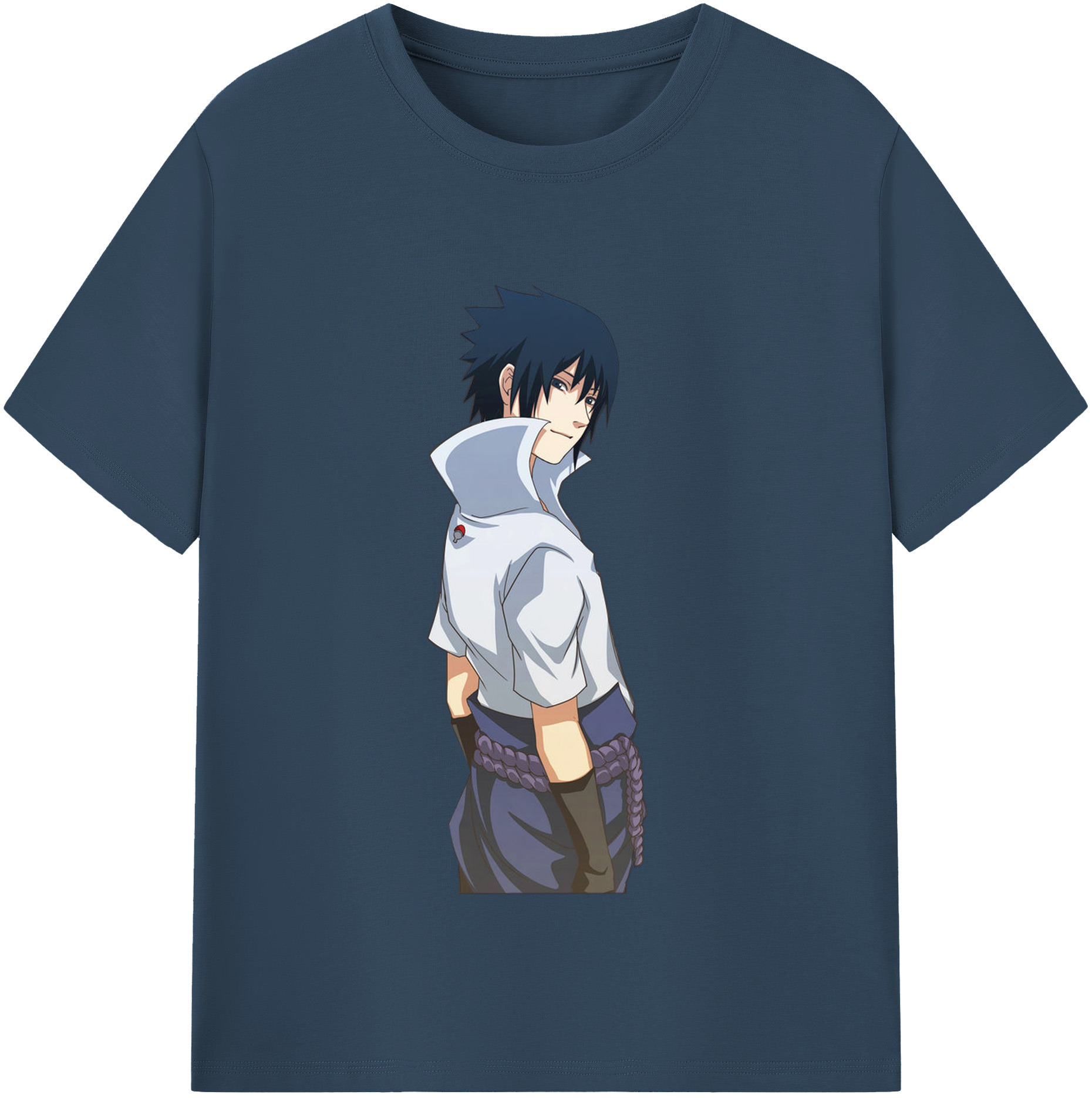 （画像用） NARUTO -ナルト- うちは サスケ Uchiha Sasuke レディースカジュアルプリントTシャツ（綿100％）