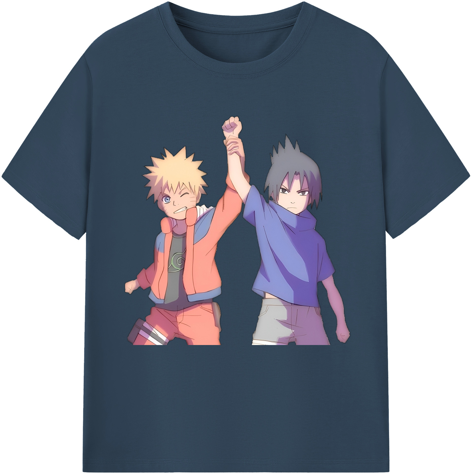 （画像用） NARUTO -ナルト- うちは サスケ Uchiha Sasuke レディースカジュアルプリントTシャツ（綿100％）