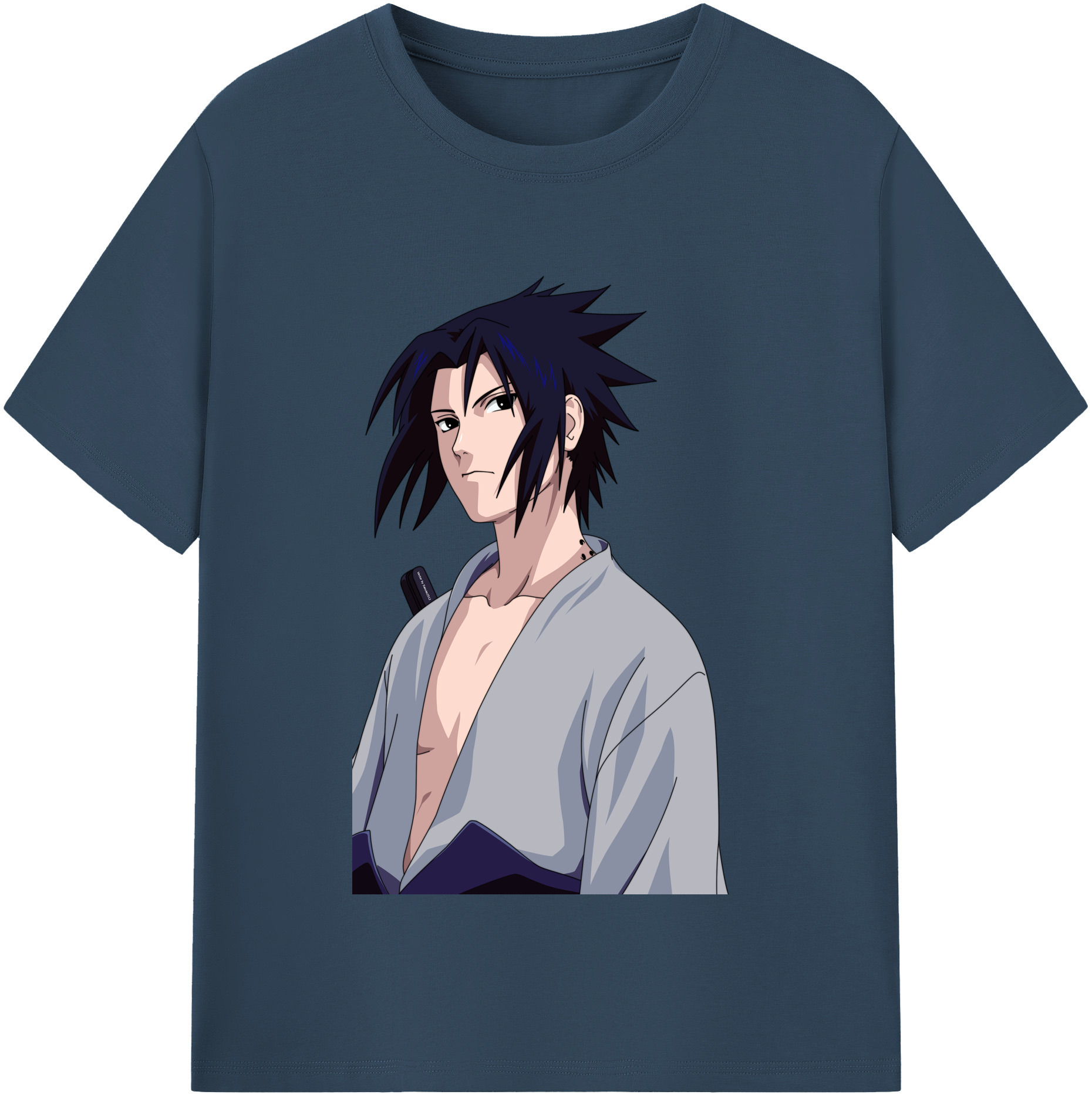 （画像用） NARUTO -ナルト- うちは サスケ Uchiha Sasuke レディースカジュアルプリントTシャツ（綿100％）