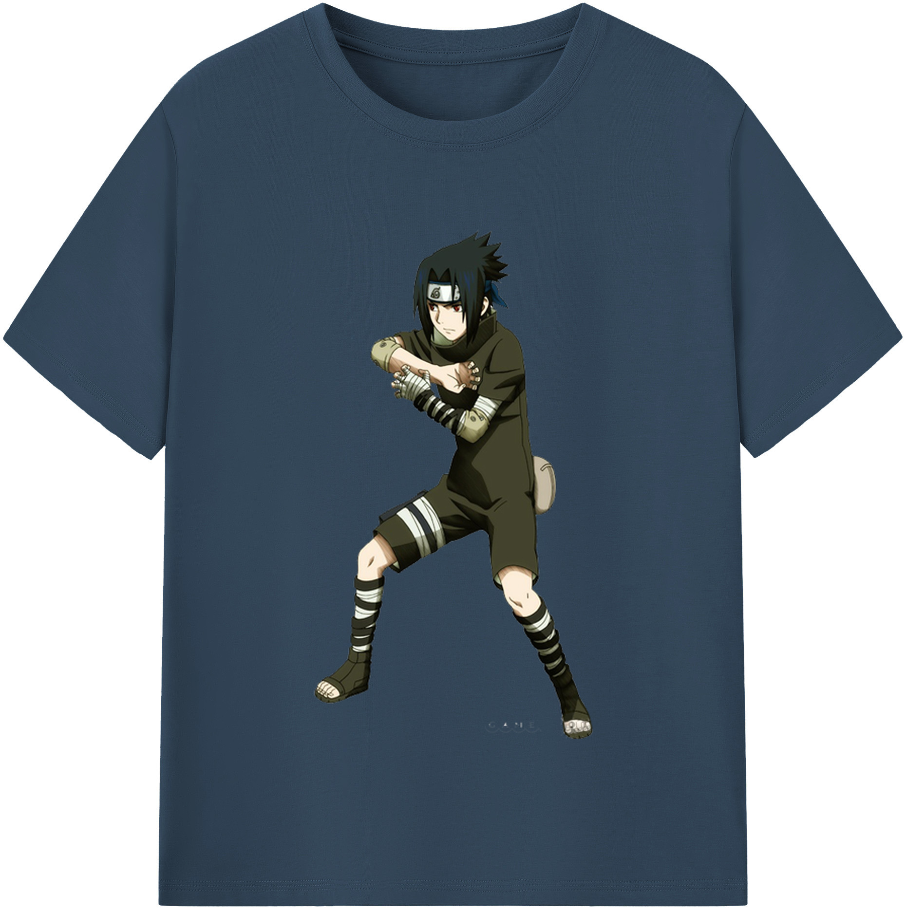 （画像用） NARUTO -ナルト- うちは サスケ Uchiha Sasuke レディースカジュアルプリントTシャツ（綿100％）