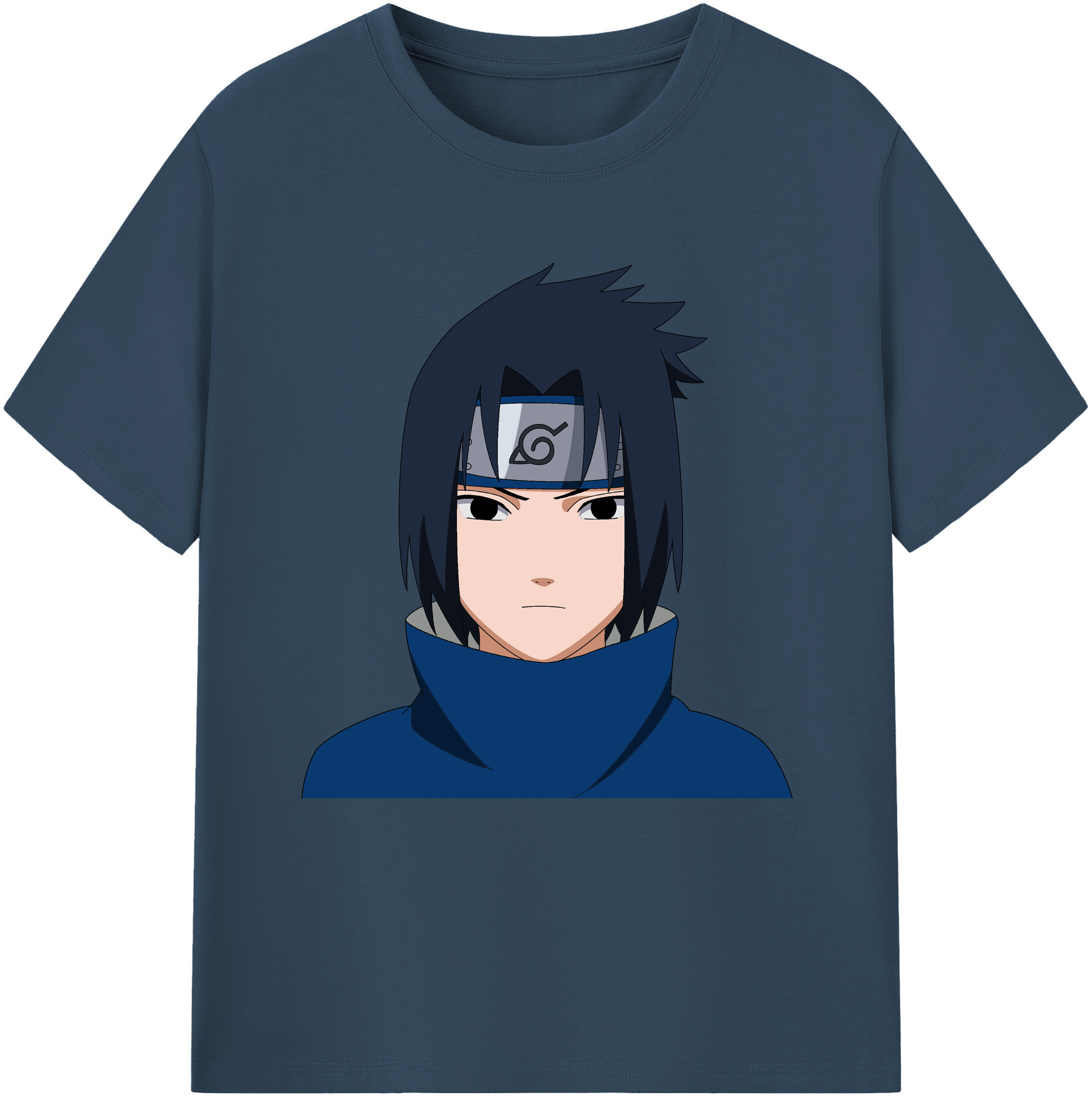 （画像用） NARUTO -ナルト- うちは サスケ Uchiha Sasuke レディースカジュアルプリントTシャツ（綿100％）