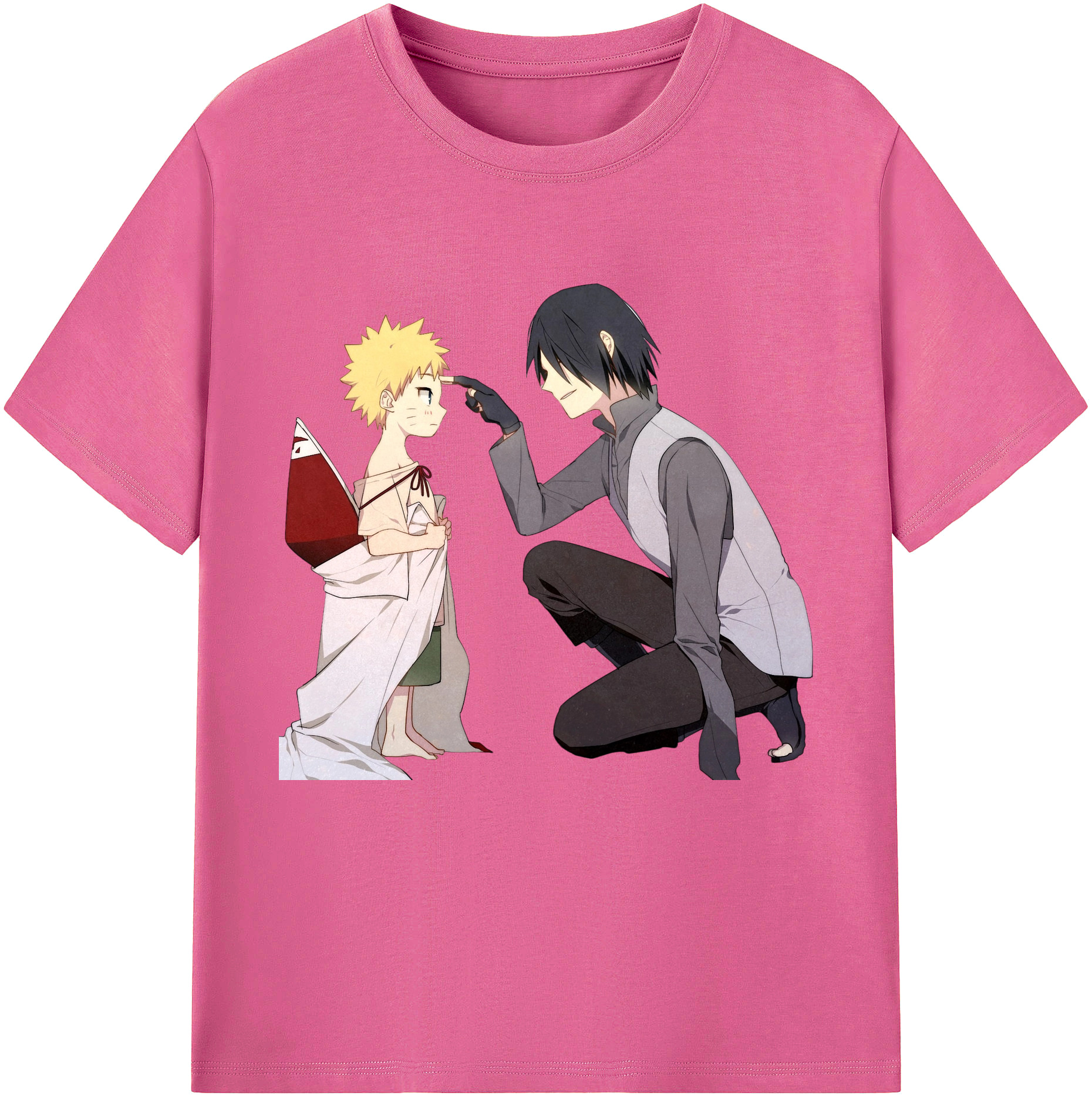 （画像用） NARUTO -ナルト- うちは サスケ Uchiha Sasuke レディースカジュアルプリントTシャツ（綿100％）