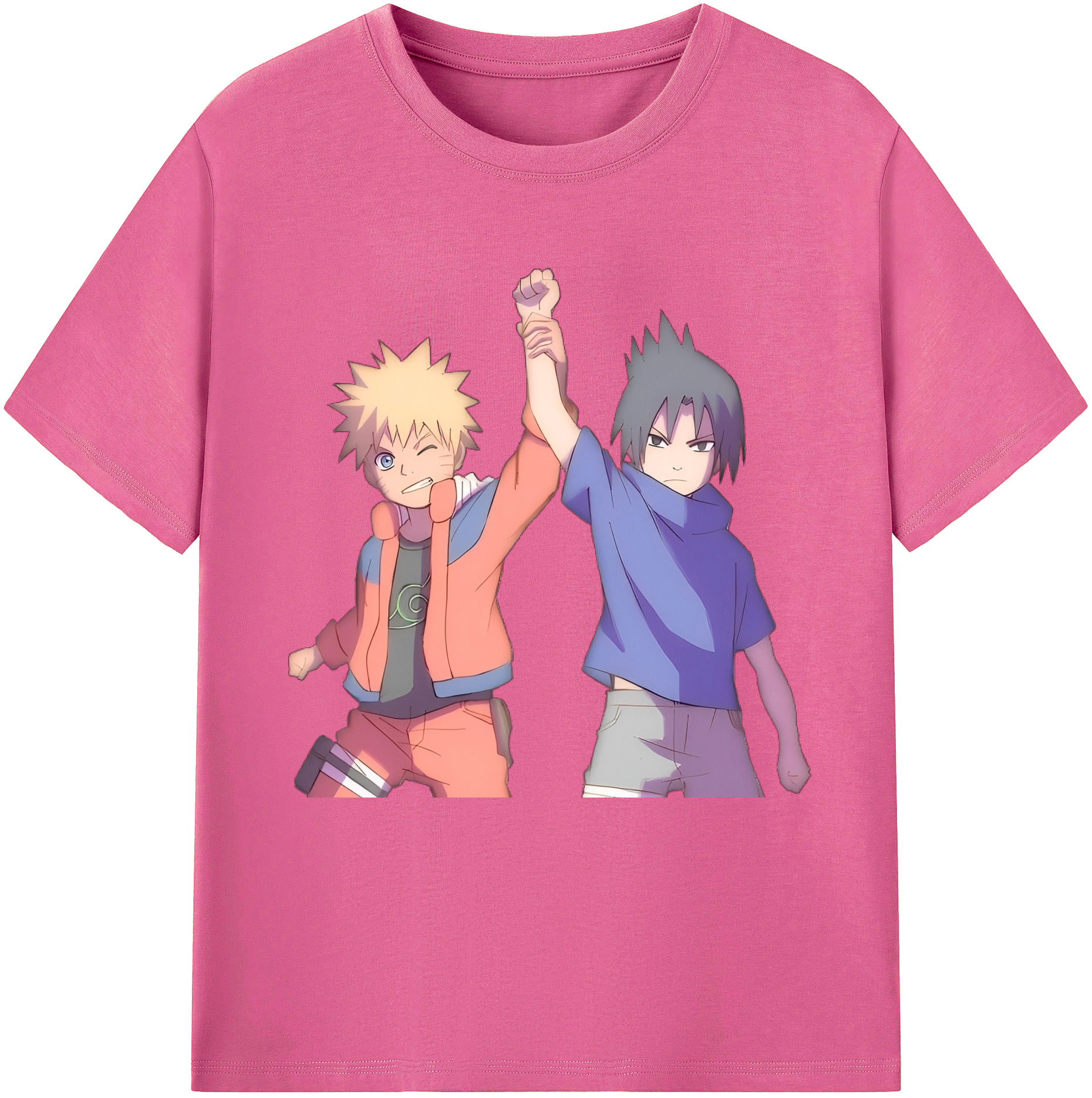 （画像用） NARUTO -ナルト- うちは サスケ Uchiha Sasuke レディースカジュアルプリントTシャツ（綿100％）