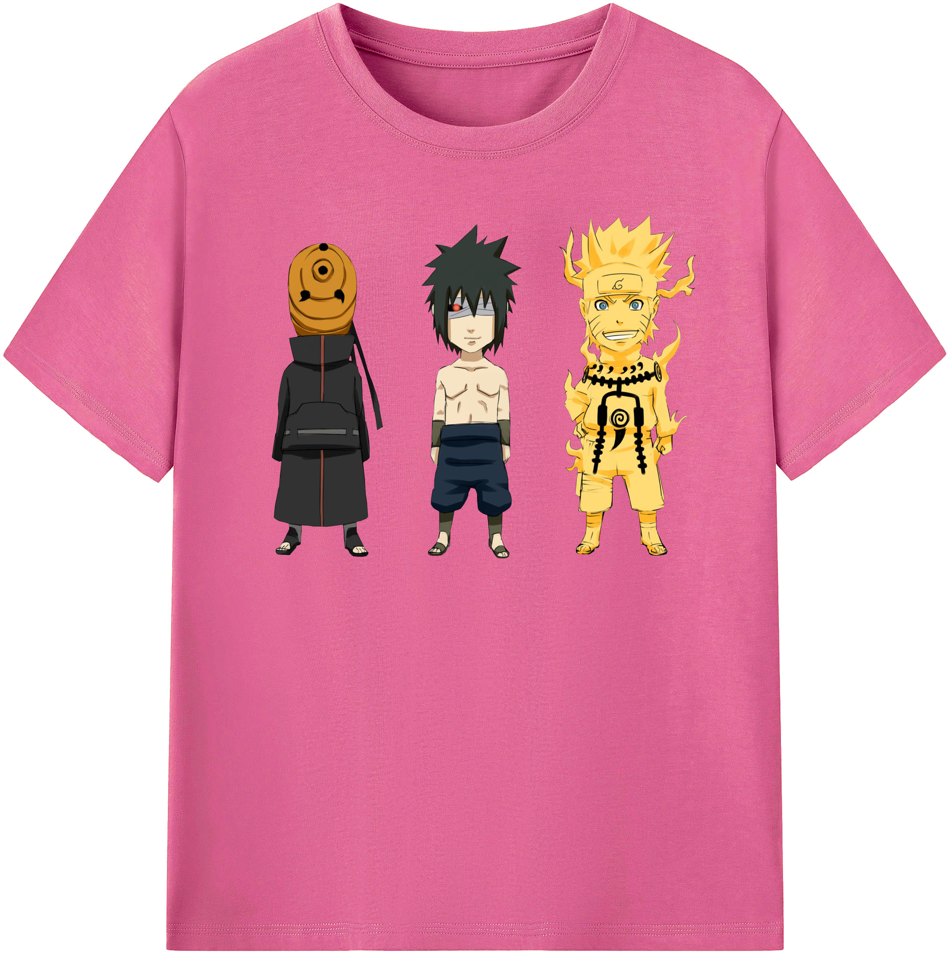 （画像用） NARUTO -ナルト- うちは サスケ Uchiha Sasuke レディースカジュアルプリントTシャツ（綿100％）