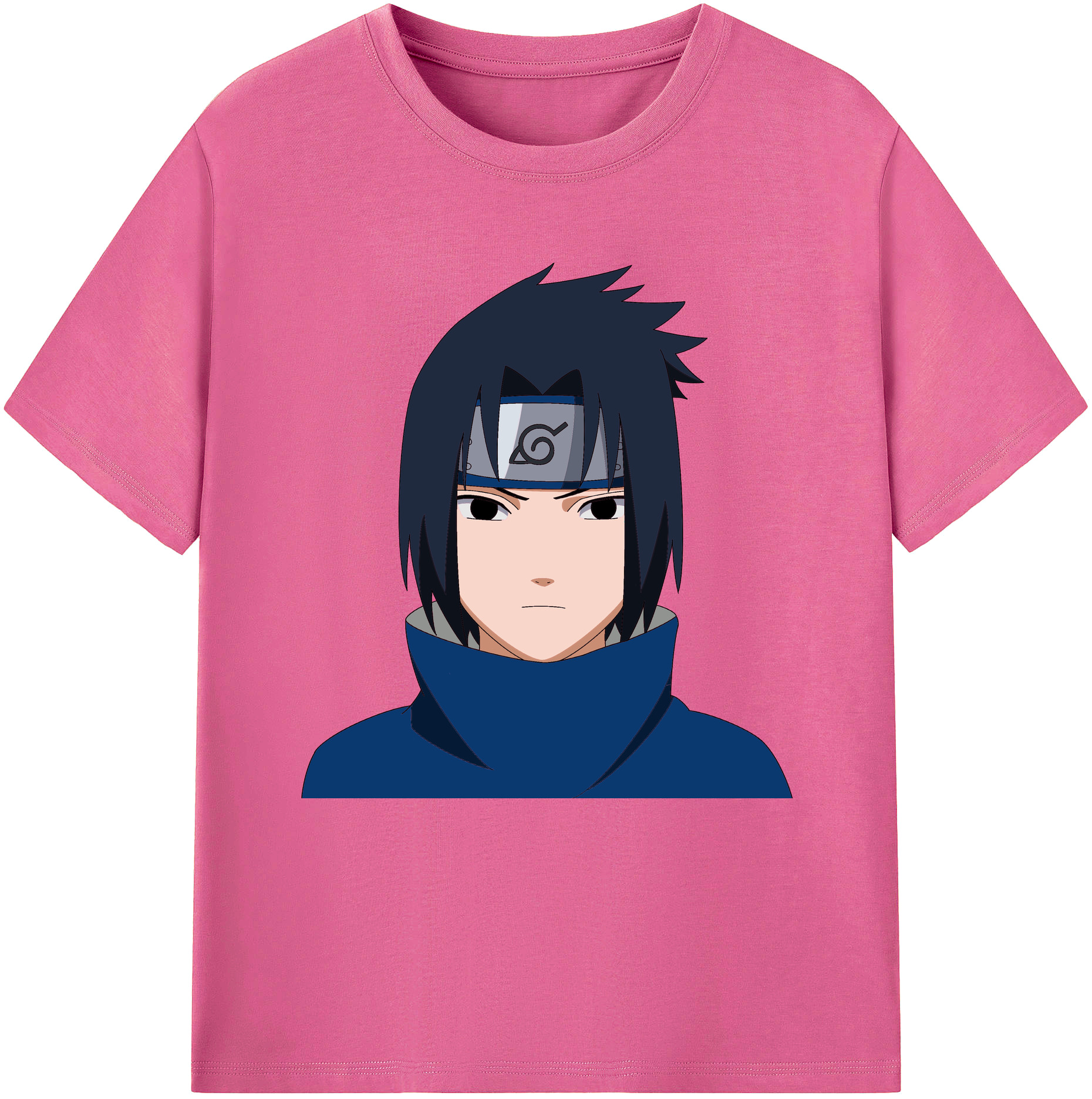 （画像用） NARUTO -ナルト- うちは サスケ Uchiha Sasuke レディースカジュアルプリントTシャツ（綿100％）