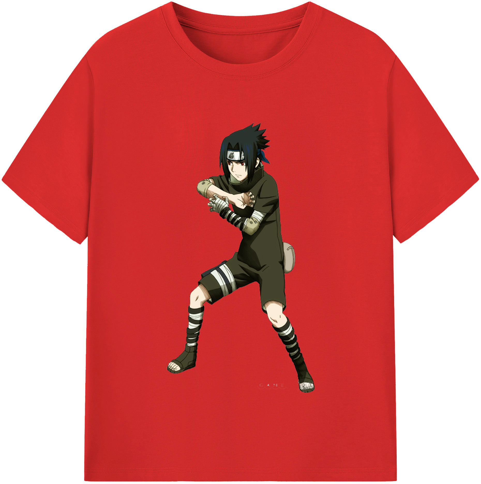 （画像用） NARUTO -ナルト- うちは サスケ Uchiha Sasuke レディースカジュアルプリントTシャツ（綿100％）