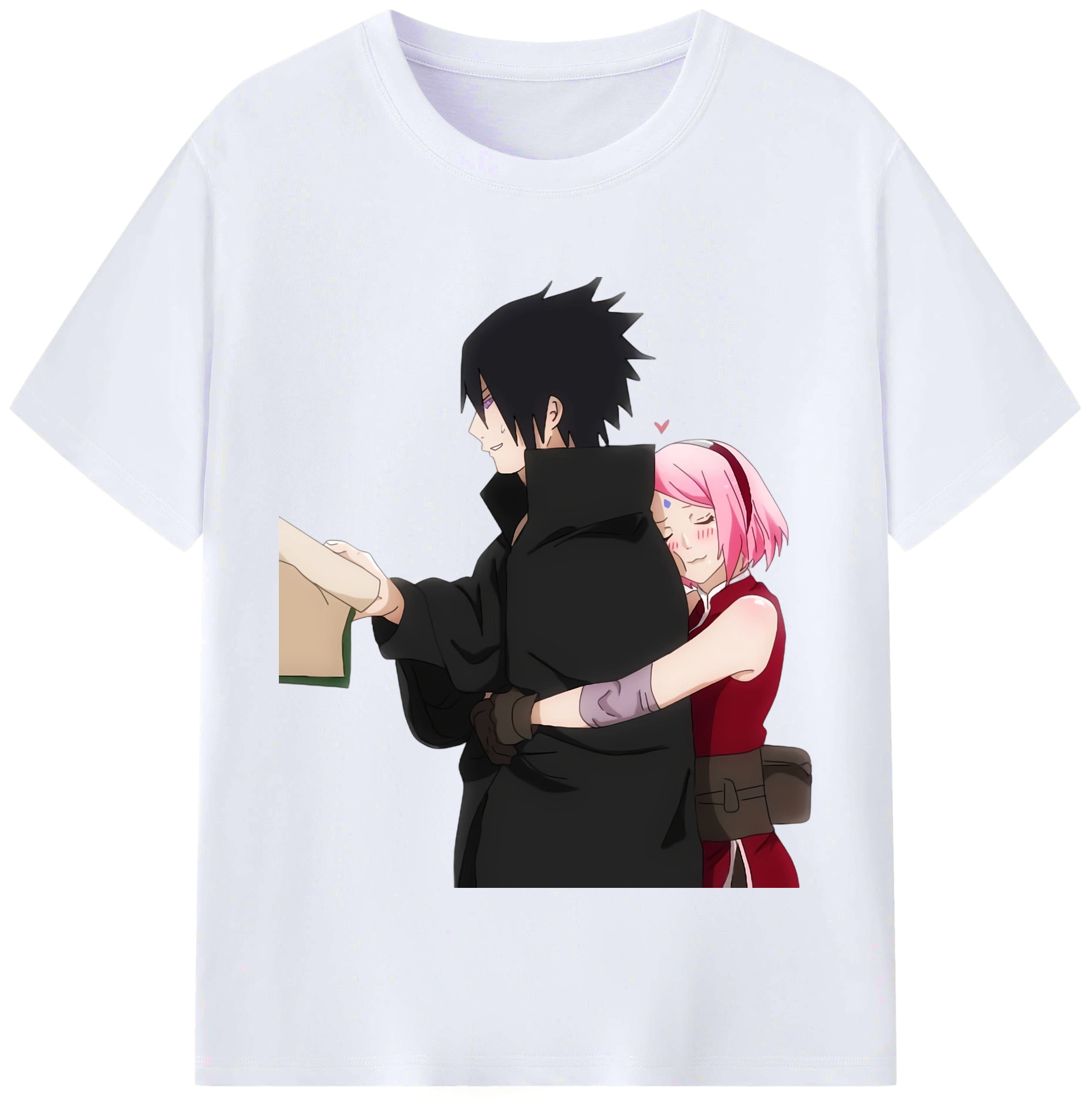（画像用） NARUTO -ナルト- うちは サスケ Uchiha Sasuke レディースカジュアルプリントTシャツ（綿100％）