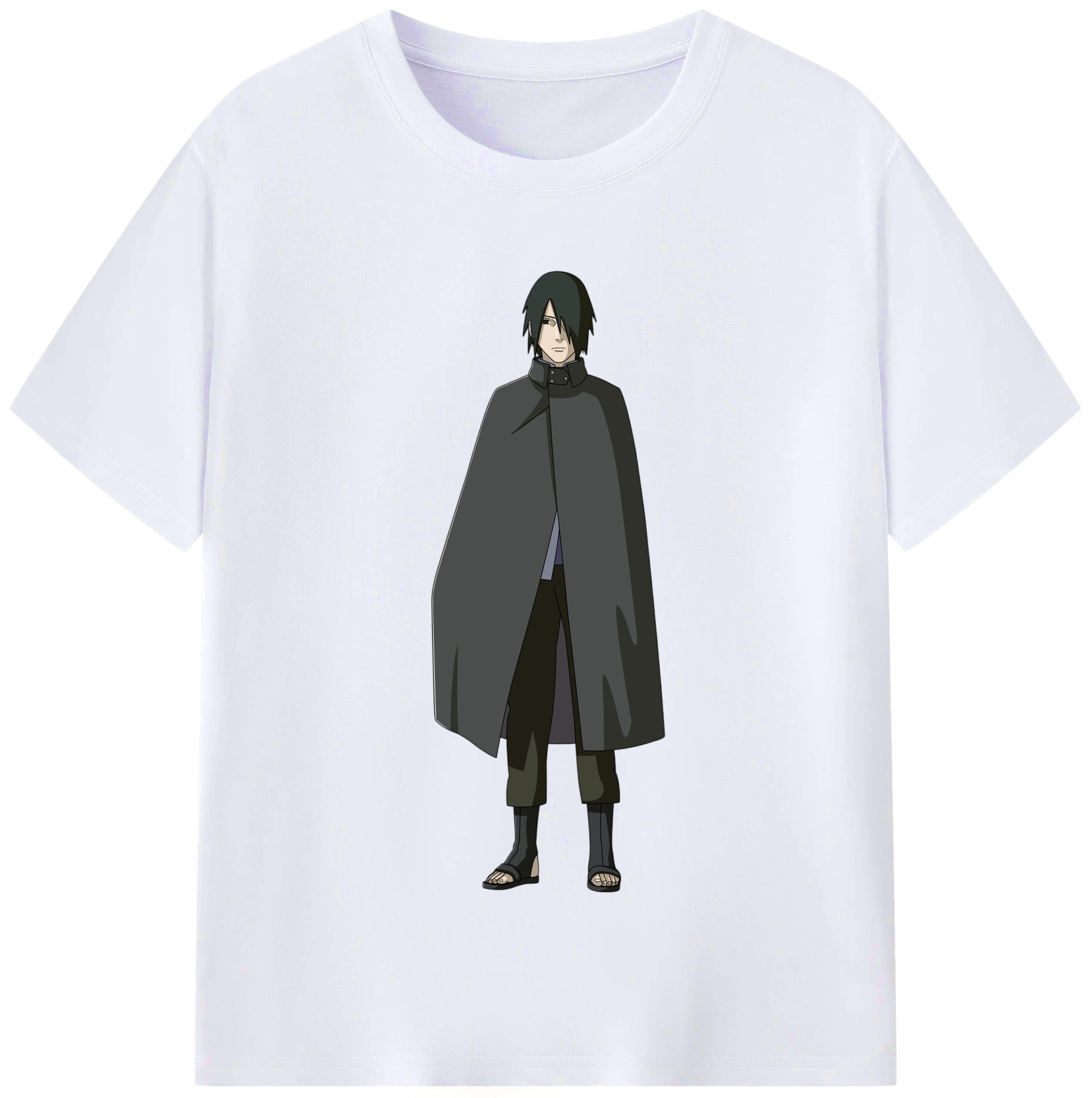（画像用） NARUTO -ナルト- うちは サスケ Uchiha Sasuke レディースカジュアルプリントTシャツ（綿100％）