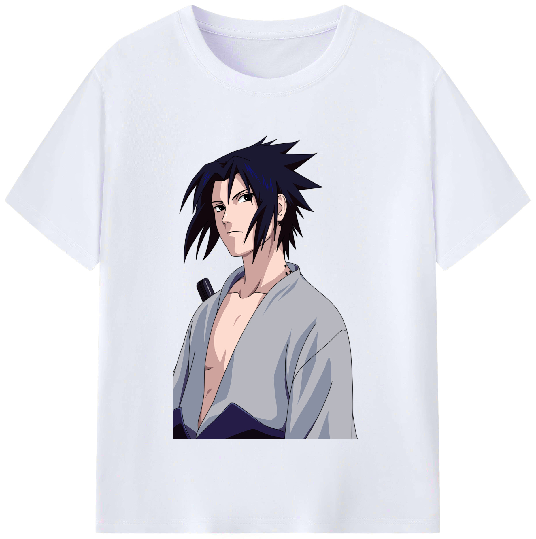 （画像用） NARUTO -ナルト- うちは サスケ Uchiha Sasuke レディースカジュアルプリントTシャツ（綿100％）