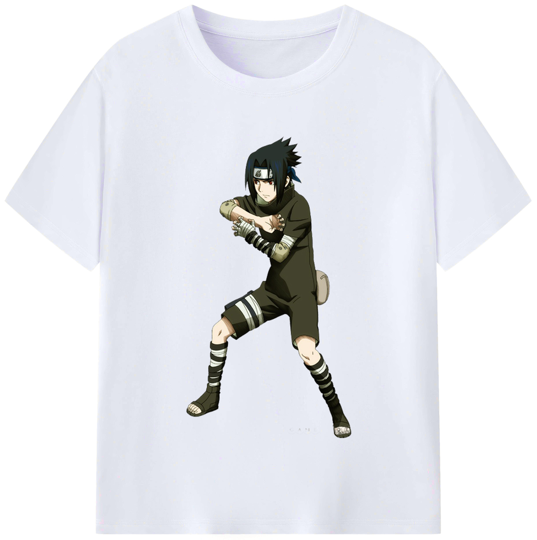（画像用） NARUTO -ナルト- うちは サスケ Uchiha Sasuke レディースカジュアルプリントTシャツ（綿100％）