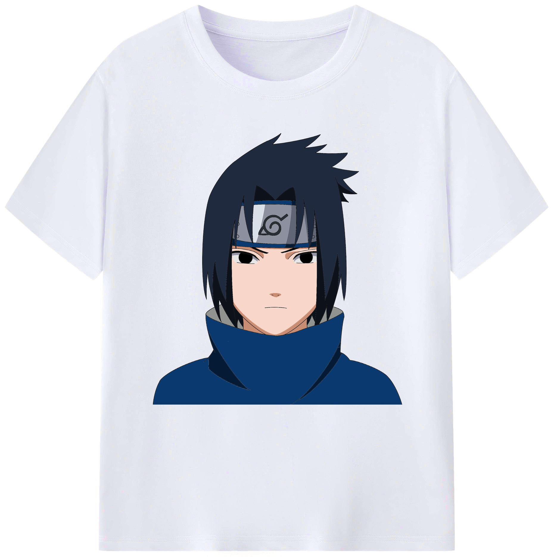 （画像用） NARUTO -ナルト- うちは サスケ Uchiha Sasuke レディースカジュアルプリントTシャツ（綿100％）
