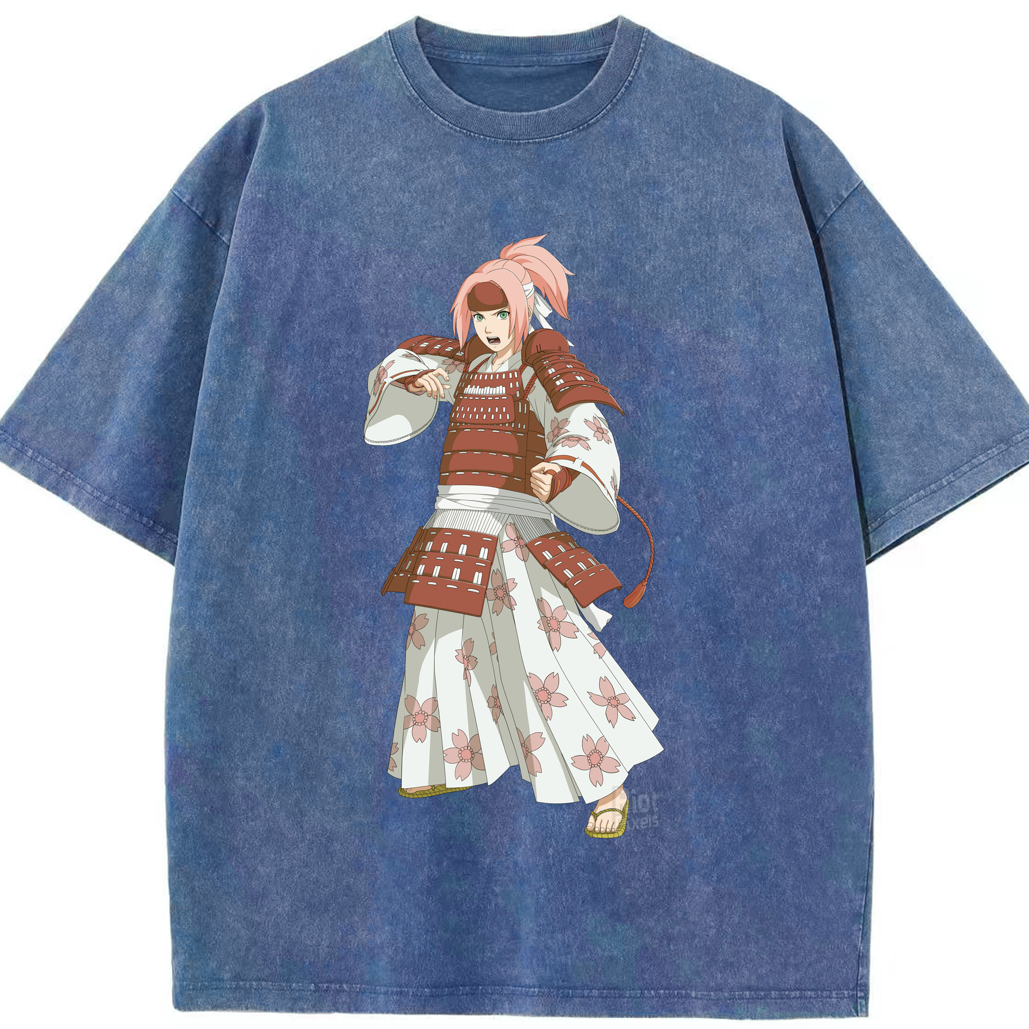 （画像用） NARUTO -ナルト- 春野サクラ Haruno Sakura 綿100% ヴィンテージ風 半袖Tシャツ（フロントプリント）