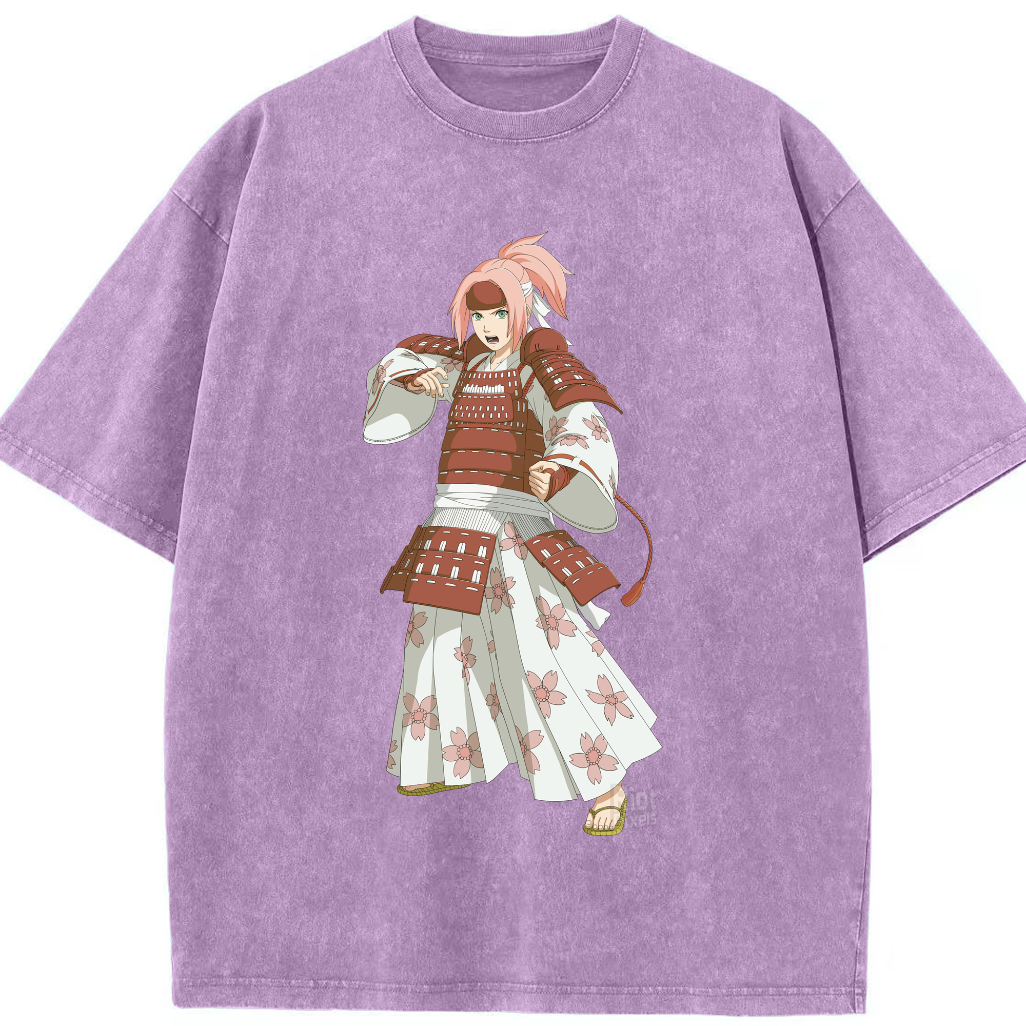 （画像用） NARUTO -ナルト- 春野サクラ Haruno Sakura 綿100% ヴィンテージ風 半袖Tシャツ（フロントプリント）