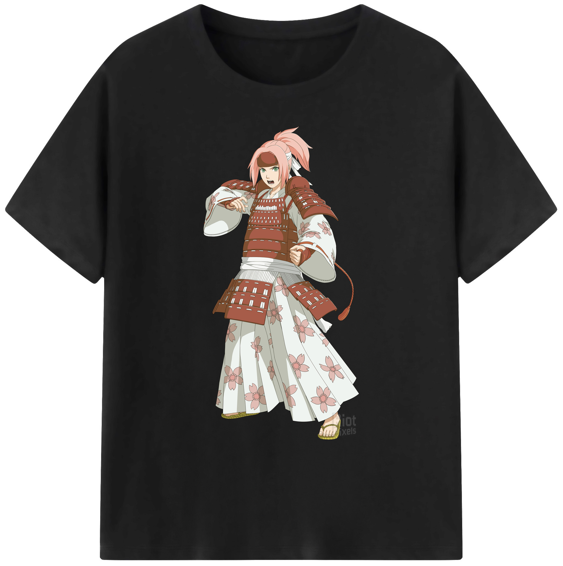 （画像用） NARUTO -ナルト- 春野サクラ Haruno Sakura 綿100％ メンズ半袖Tシャツ｜肌触りやわらか＆通気性