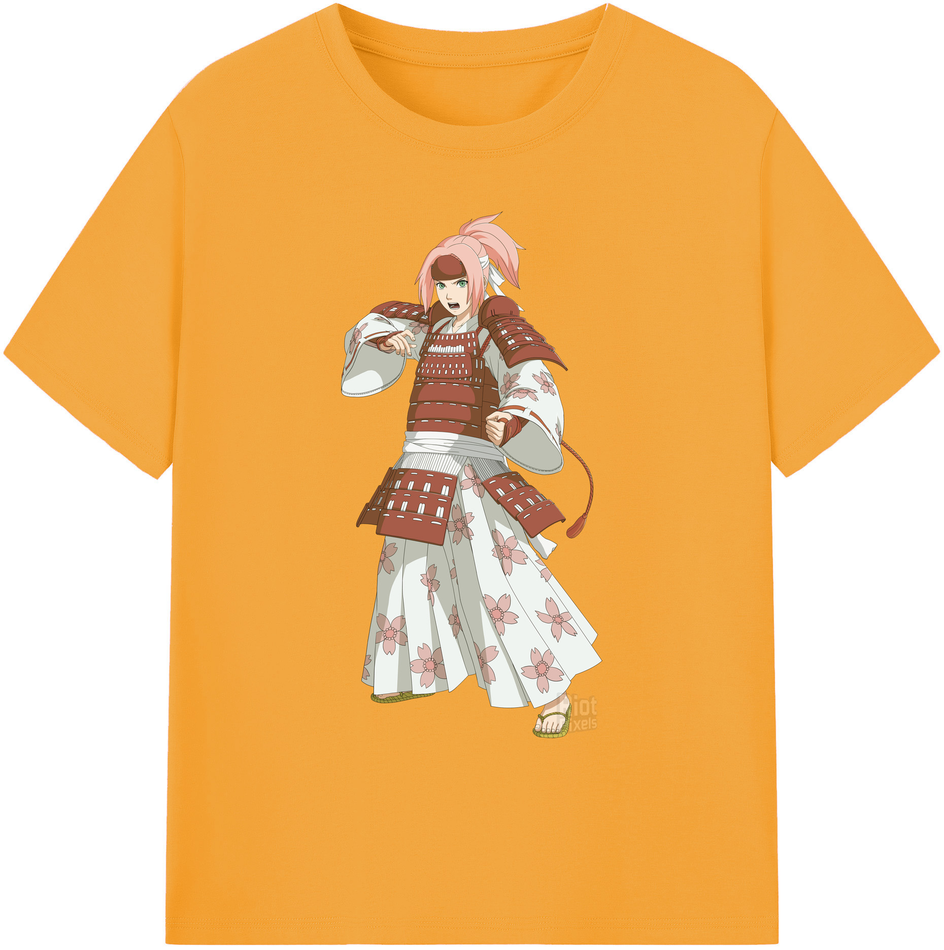 （画像用） NARUTO -ナルト- 春野サクラ Haruno Sakura 綿100％ メンズ半袖Tシャツ｜肌触りやわらか＆通気性
