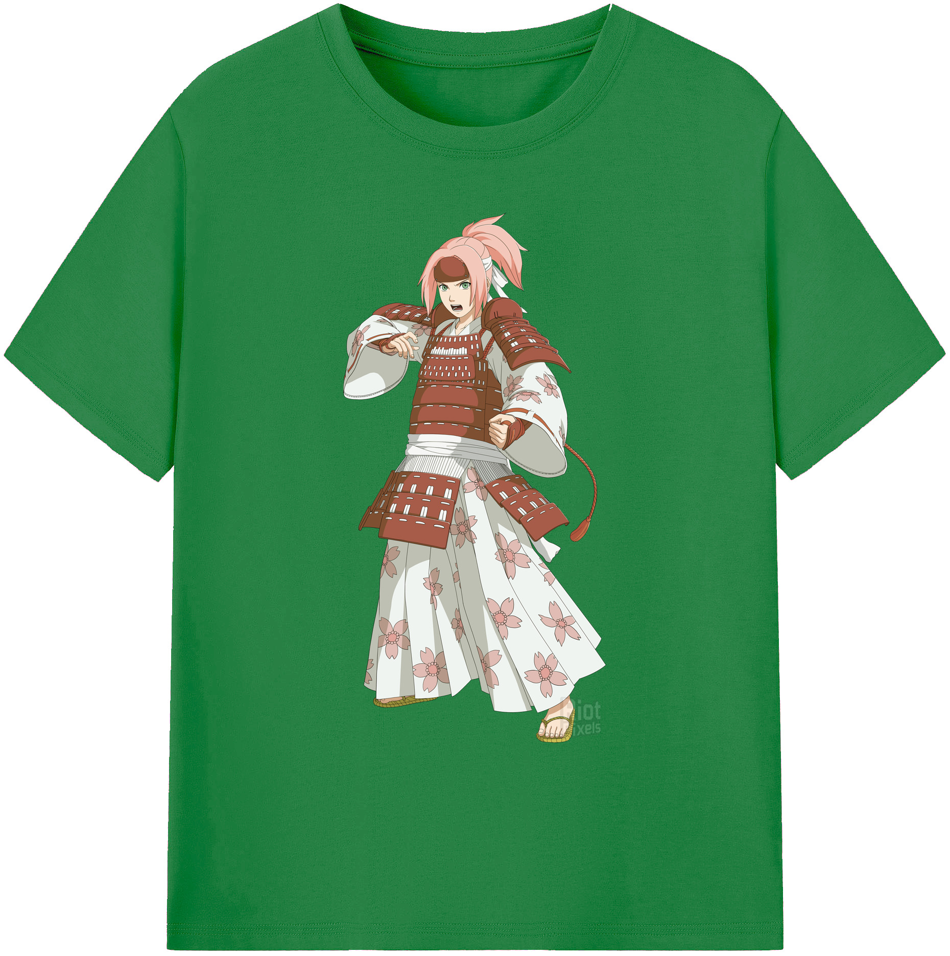 （画像用） NARUTO -ナルト- 春野サクラ Haruno Sakura 綿100％ メンズ半袖Tシャツ｜肌触りやわらか＆通気性