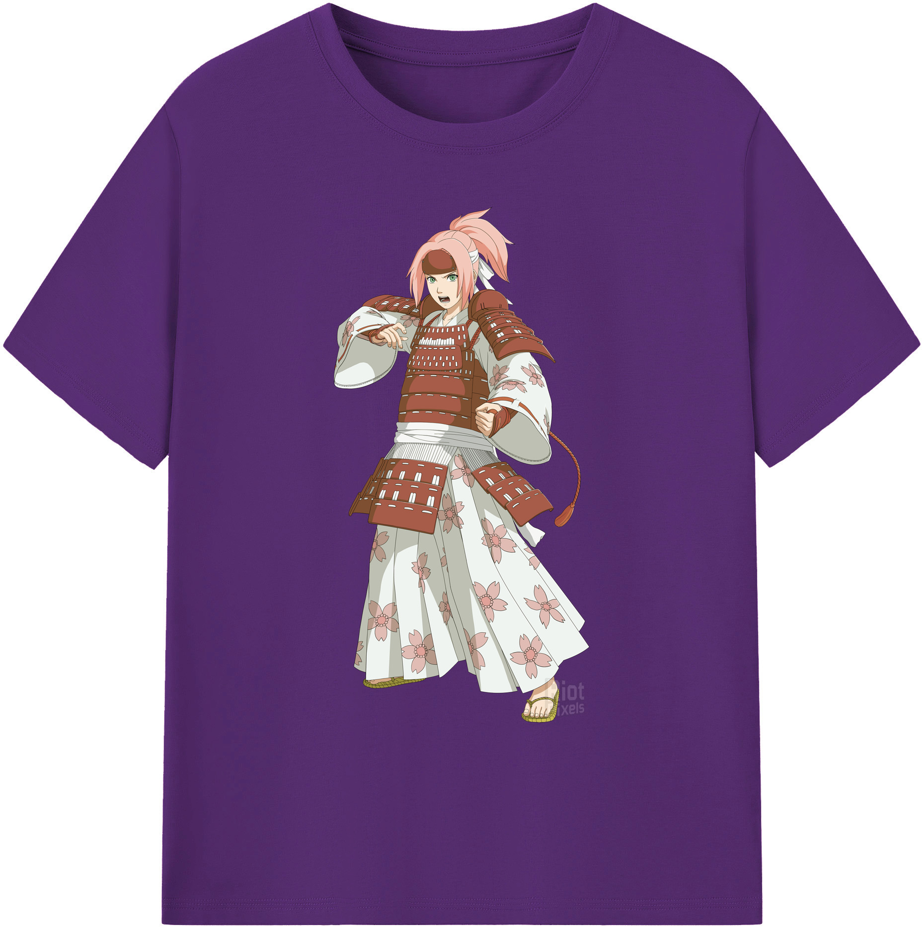 （画像用） NARUTO -ナルト- 春野サクラ Haruno Sakura 綿100％ メンズ半袖Tシャツ｜肌触りやわらか＆通気性