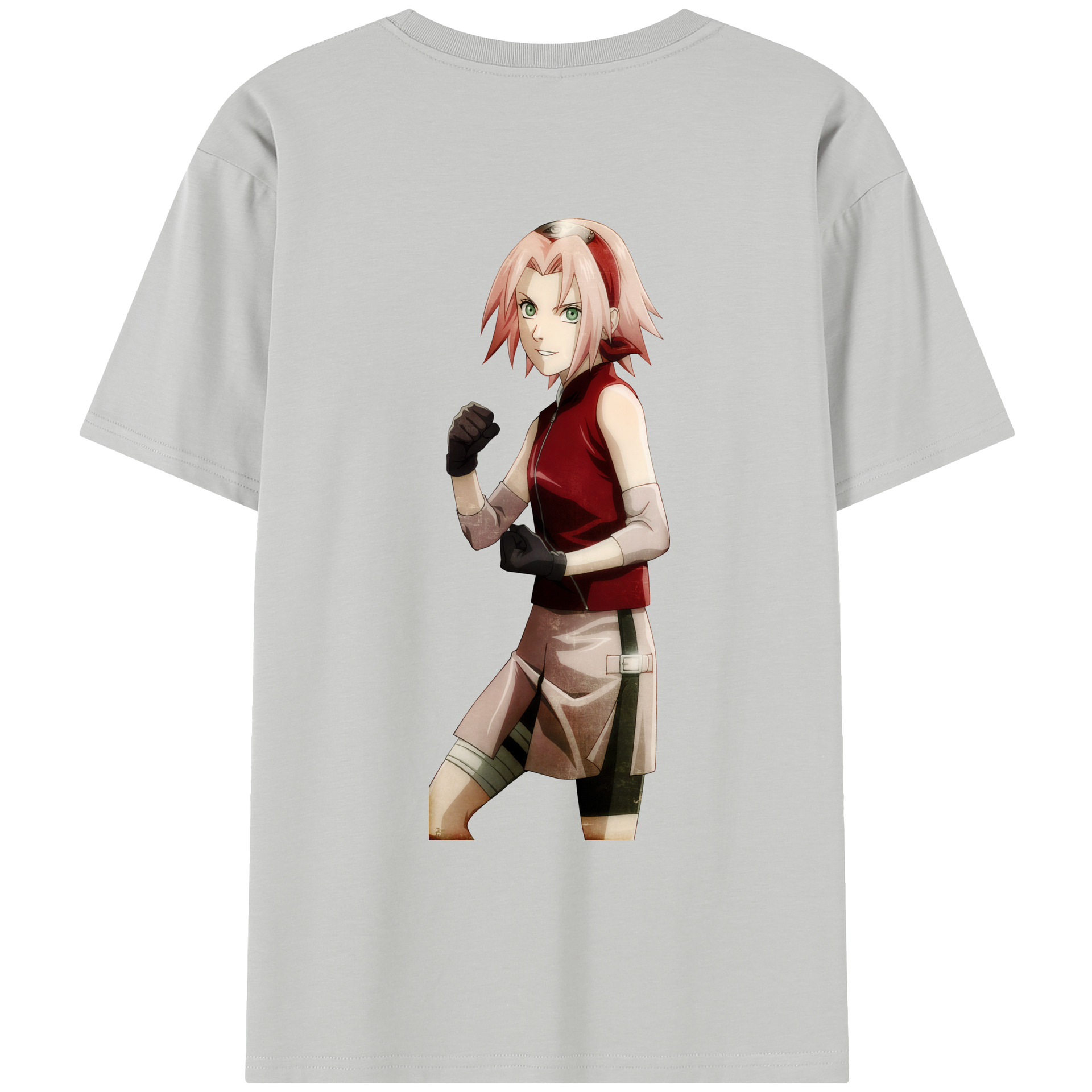 （画像用） NARUTO -ナルト- 春野サクラ Haruno Sakura レディース半袖Tシャツ(バックプリント)