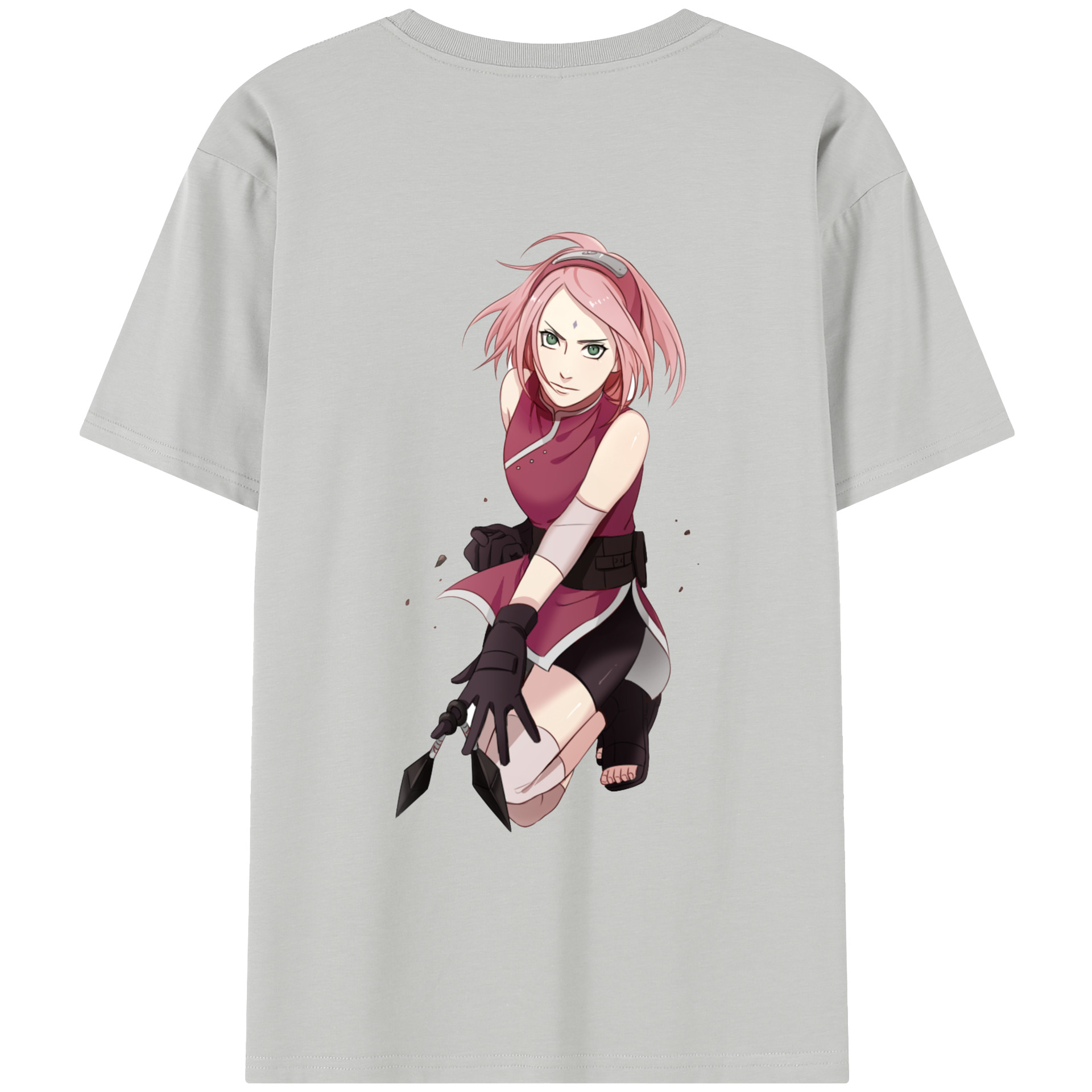 （画像用） NARUTO -ナルト- 春野サクラ Haruno Sakura レディース半袖Tシャツ(バックプリント)
