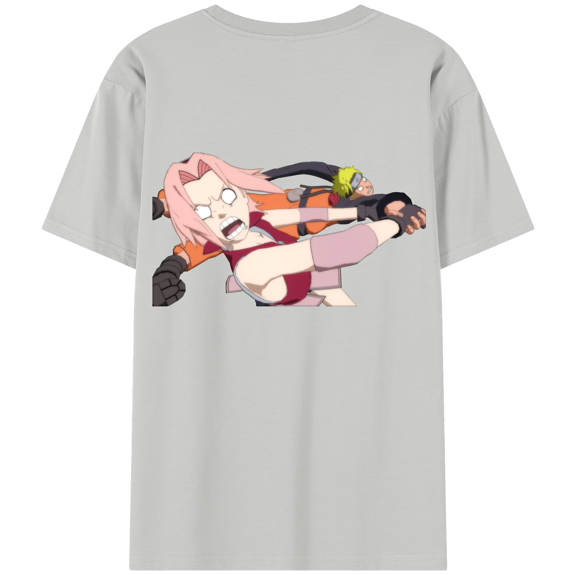 （画像用） NARUTO -ナルト- 春野サクラ Haruno Sakura レディース半袖Tシャツ(バックプリント)