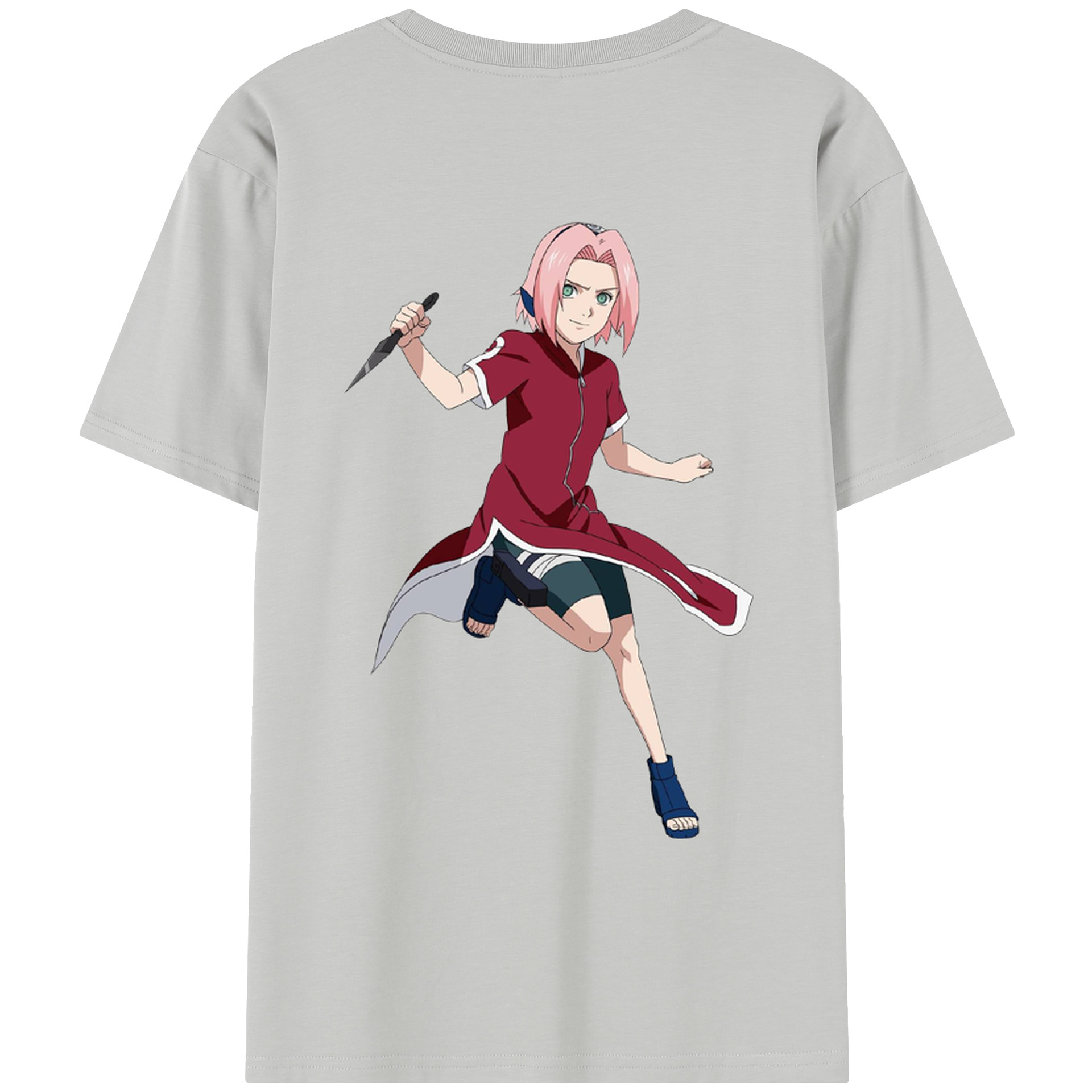 （画像用） NARUTO -ナルト- 春野サクラ Haruno Sakura レディース半袖Tシャツ(バックプリント)