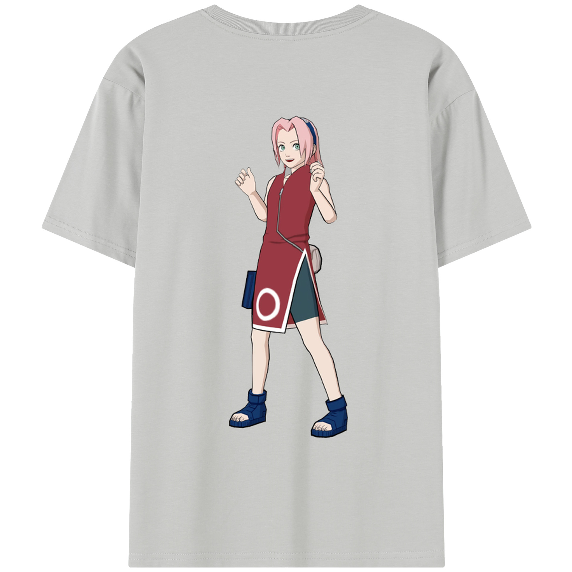 （画像用） NARUTO -ナルト- 春野サクラ Haruno Sakura レディース半袖Tシャツ(バックプリント)