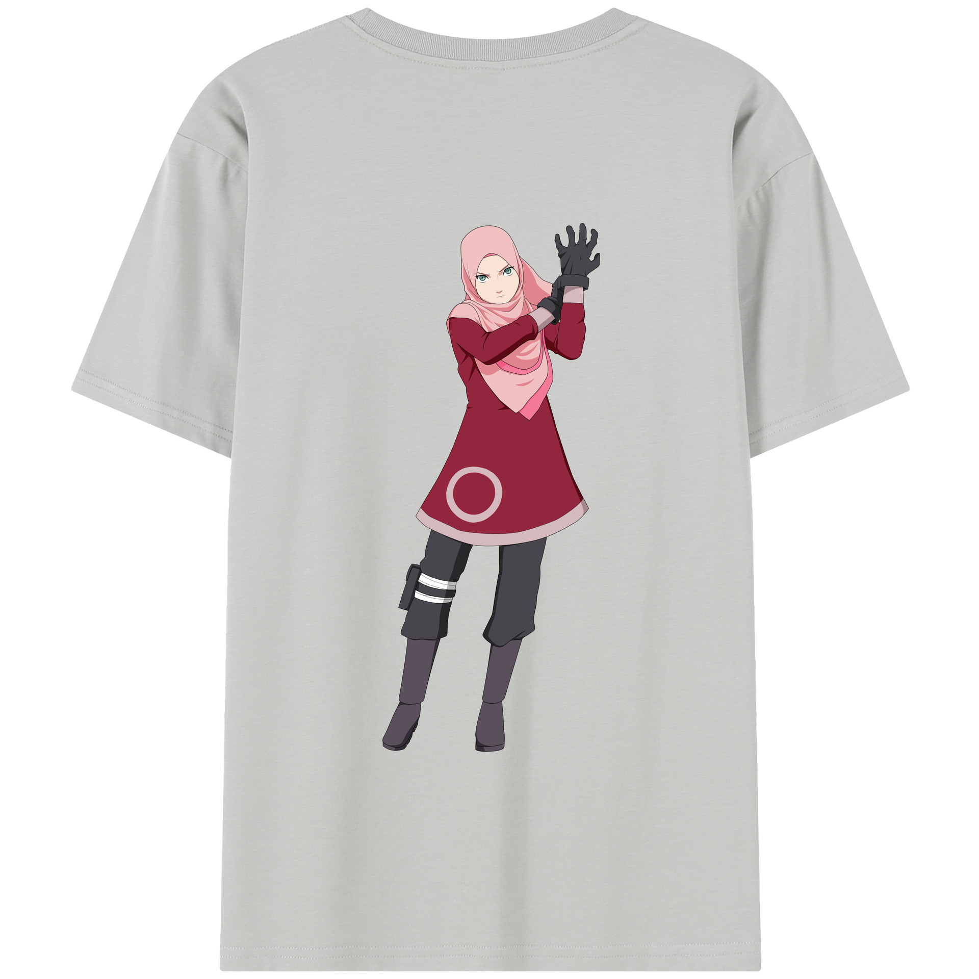 （画像用） NARUTO -ナルト- 春野サクラ Haruno Sakura レディース半袖Tシャツ(バックプリント)