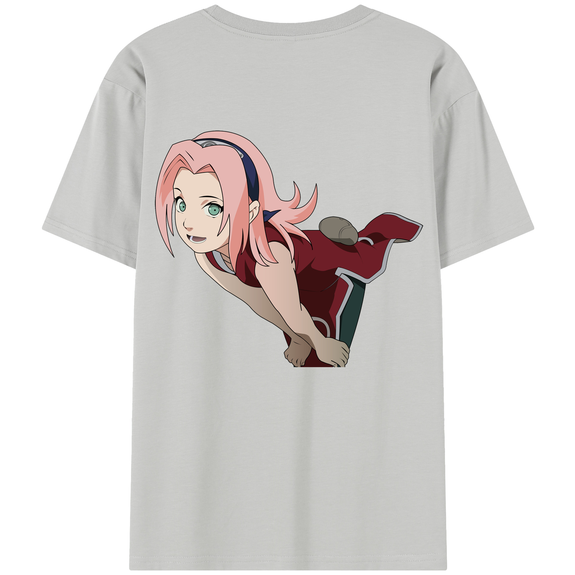 （画像用） NARUTO -ナルト- 春野サクラ Haruno Sakura レディース半袖Tシャツ(バックプリント)