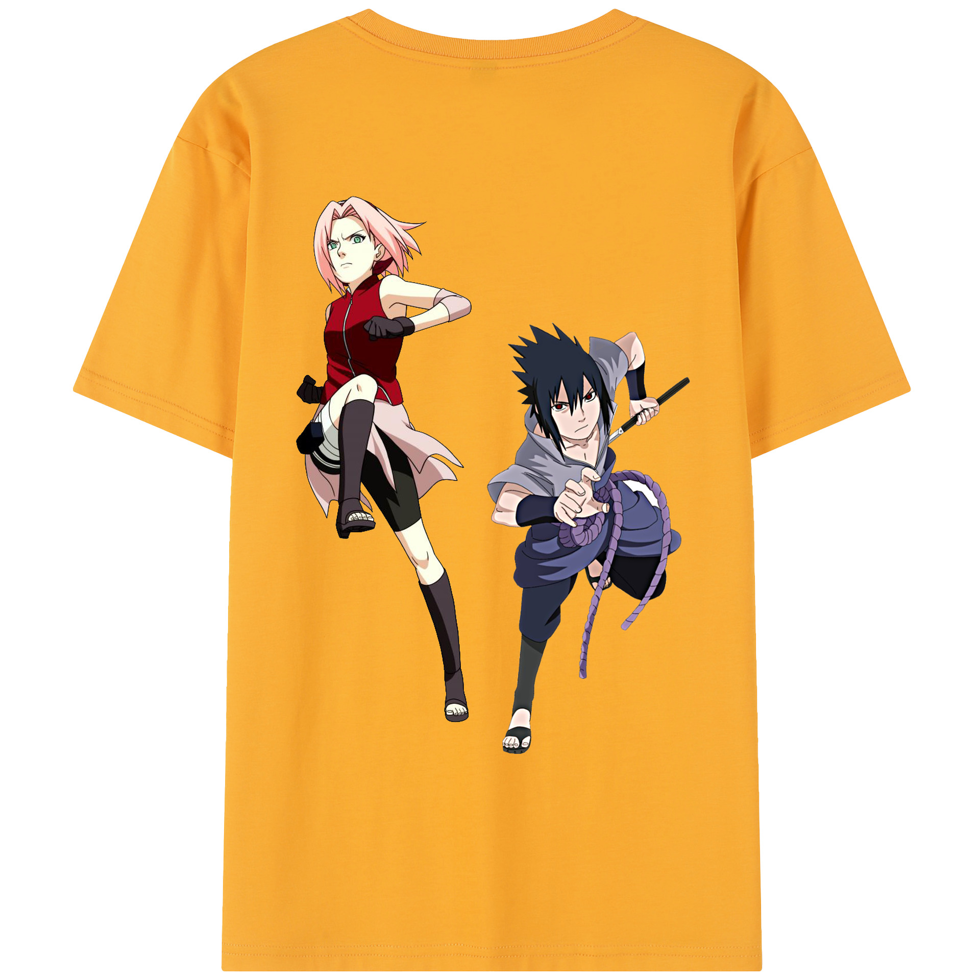 （画像用） NARUTO -ナルト- 春野サクラ Haruno Sakura レディース半袖Tシャツ(バックプリント)