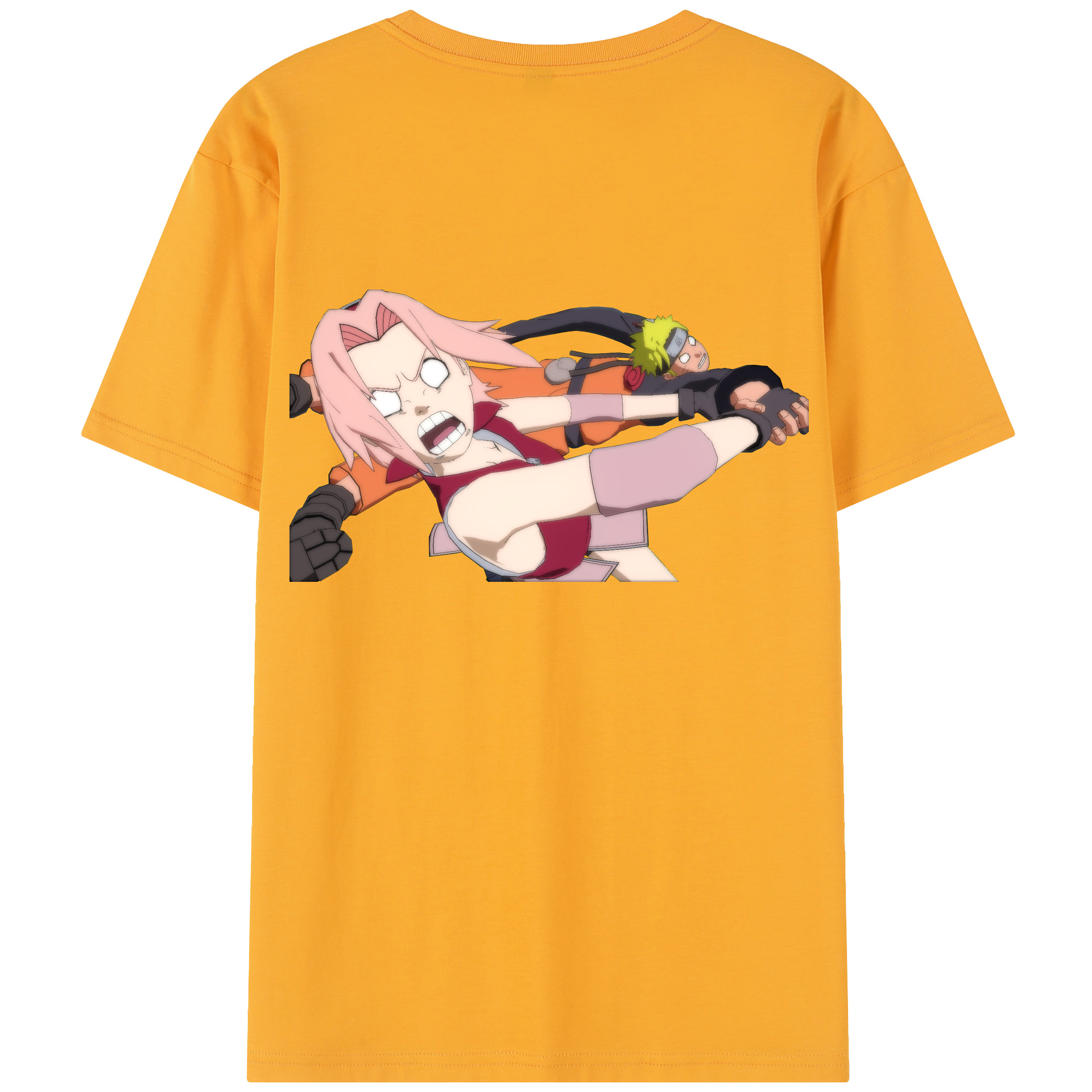 （画像用） NARUTO -ナルト- 春野サクラ Haruno Sakura レディース半袖Tシャツ(バックプリント)