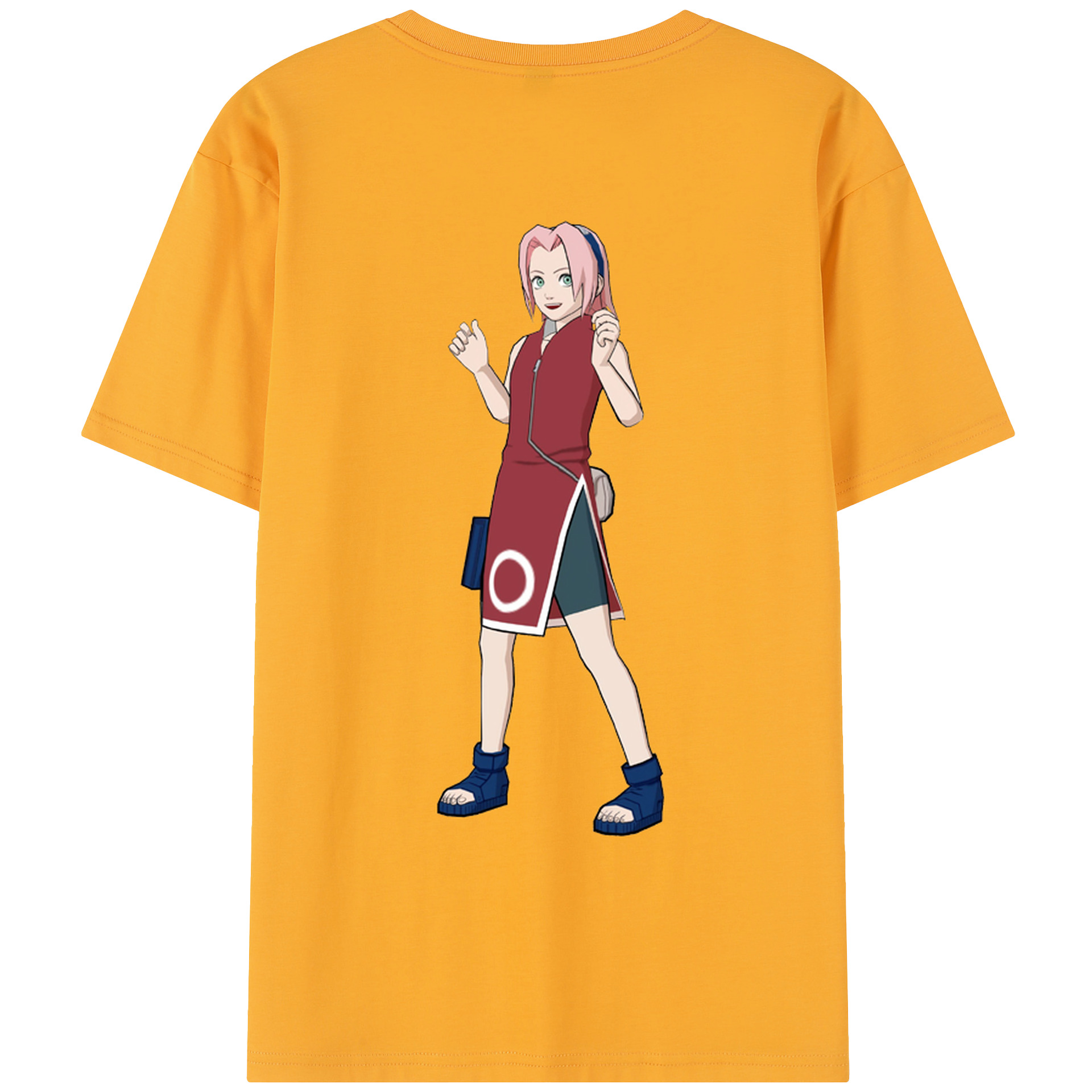 （画像用） NARUTO -ナルト- 春野サクラ Haruno Sakura レディース半袖Tシャツ(バックプリント)