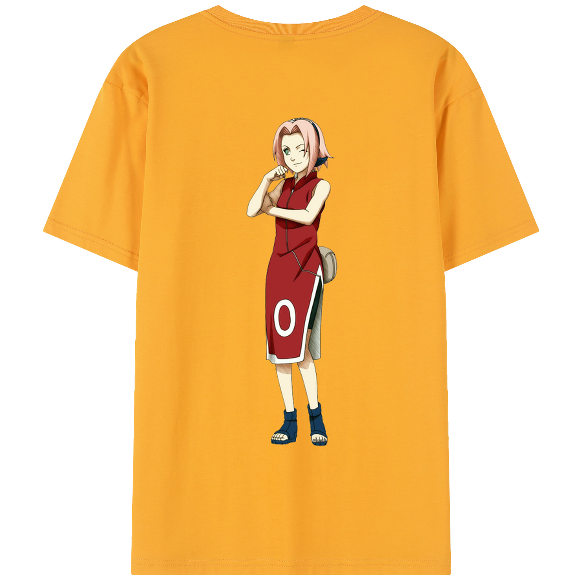 （画像用） NARUTO -ナルト- 春野サクラ Haruno Sakura レディース半袖Tシャツ(バックプリント)