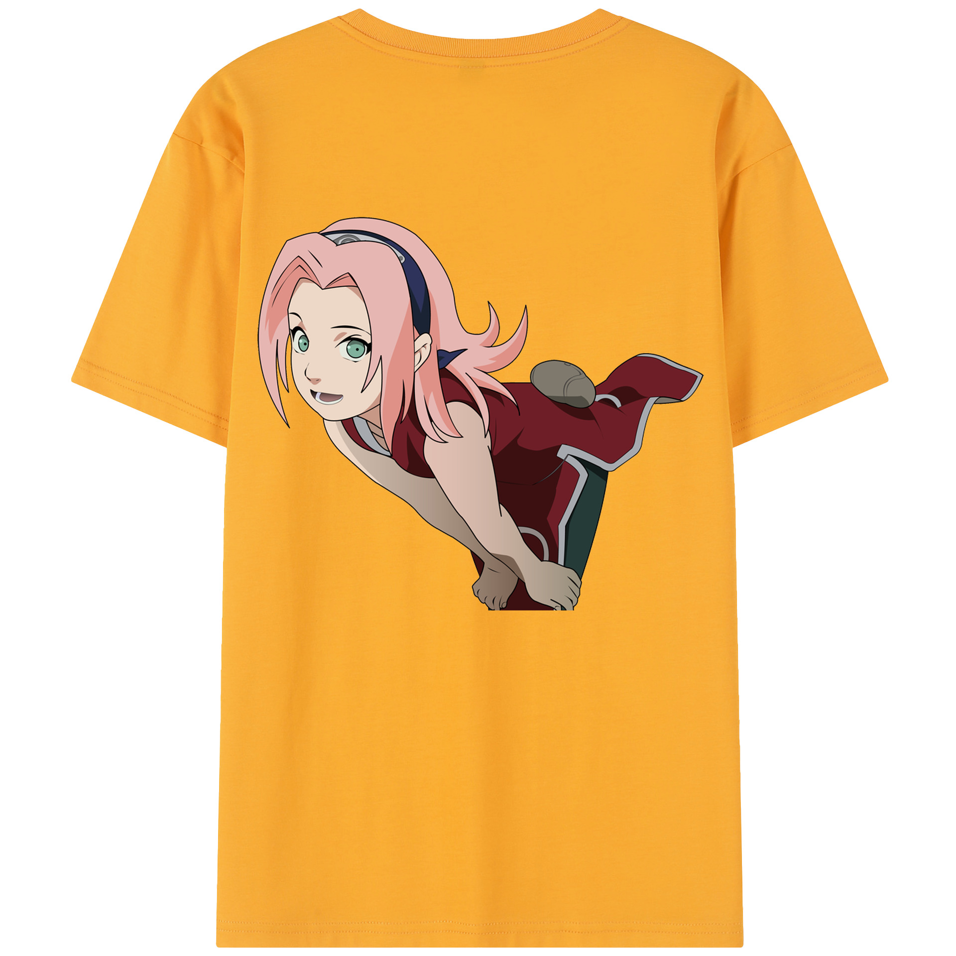 （画像用） NARUTO -ナルト- 春野サクラ Haruno Sakura レディース半袖Tシャツ(バックプリント)