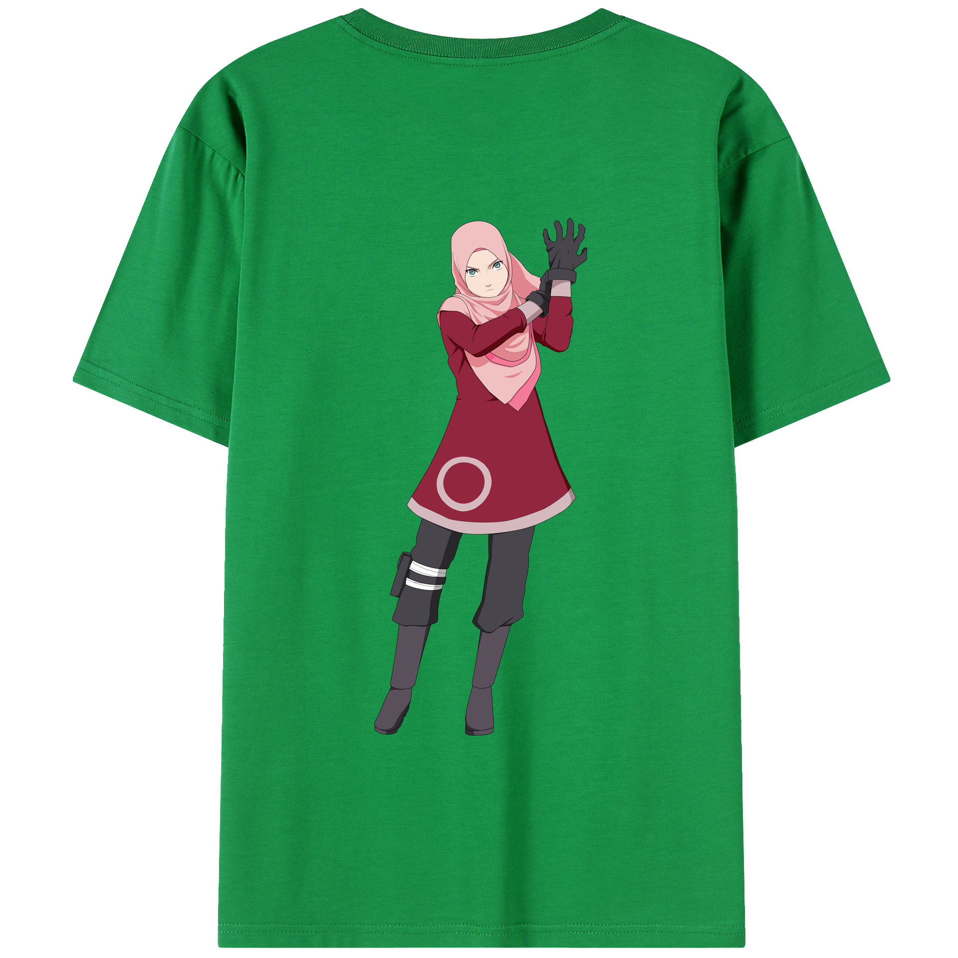 （画像用） NARUTO -ナルト- 春野サクラ Haruno Sakura レディース半袖Tシャツ(バックプリント)