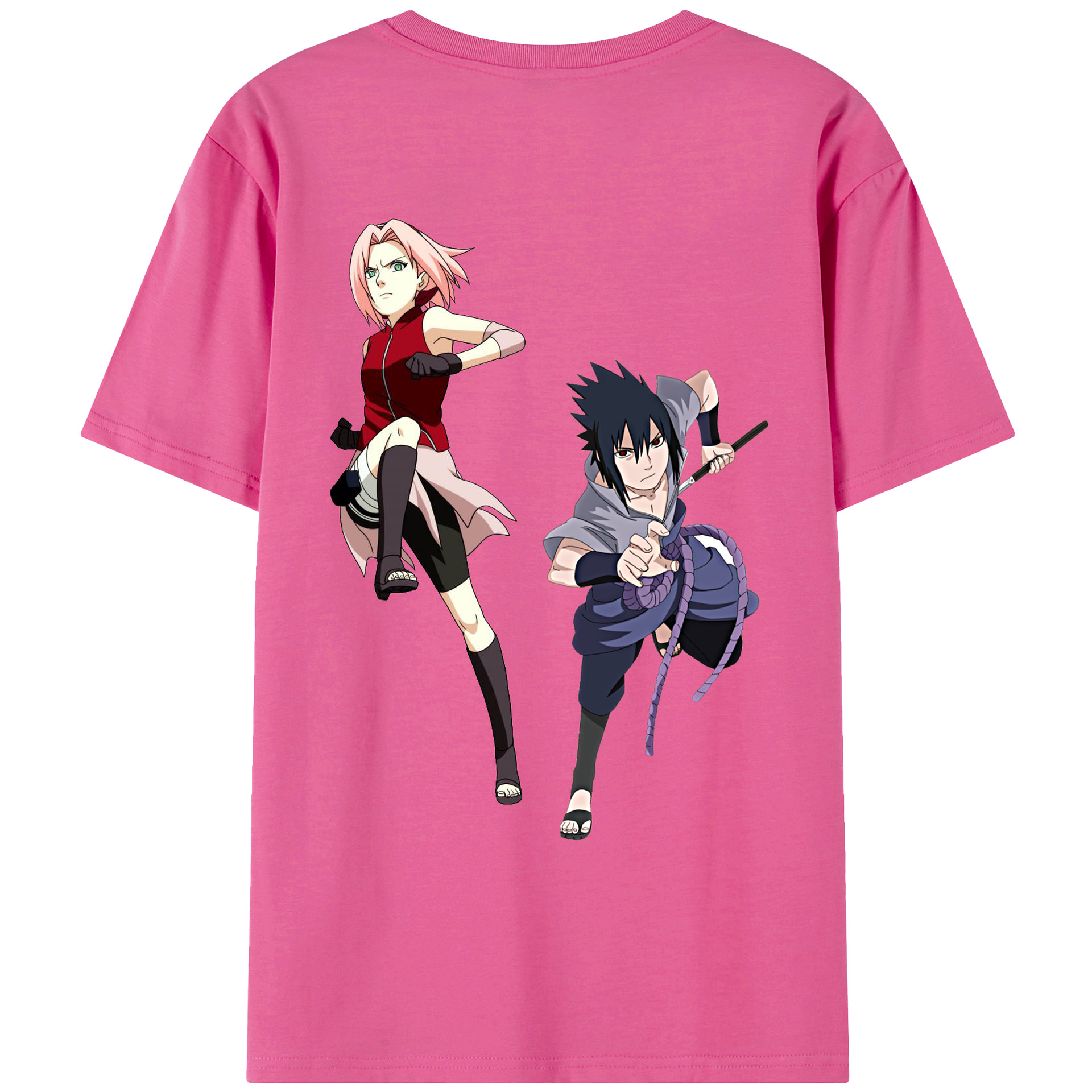 （画像用） NARUTO -ナルト- 春野サクラ Haruno Sakura レディース半袖Tシャツ(バックプリント)