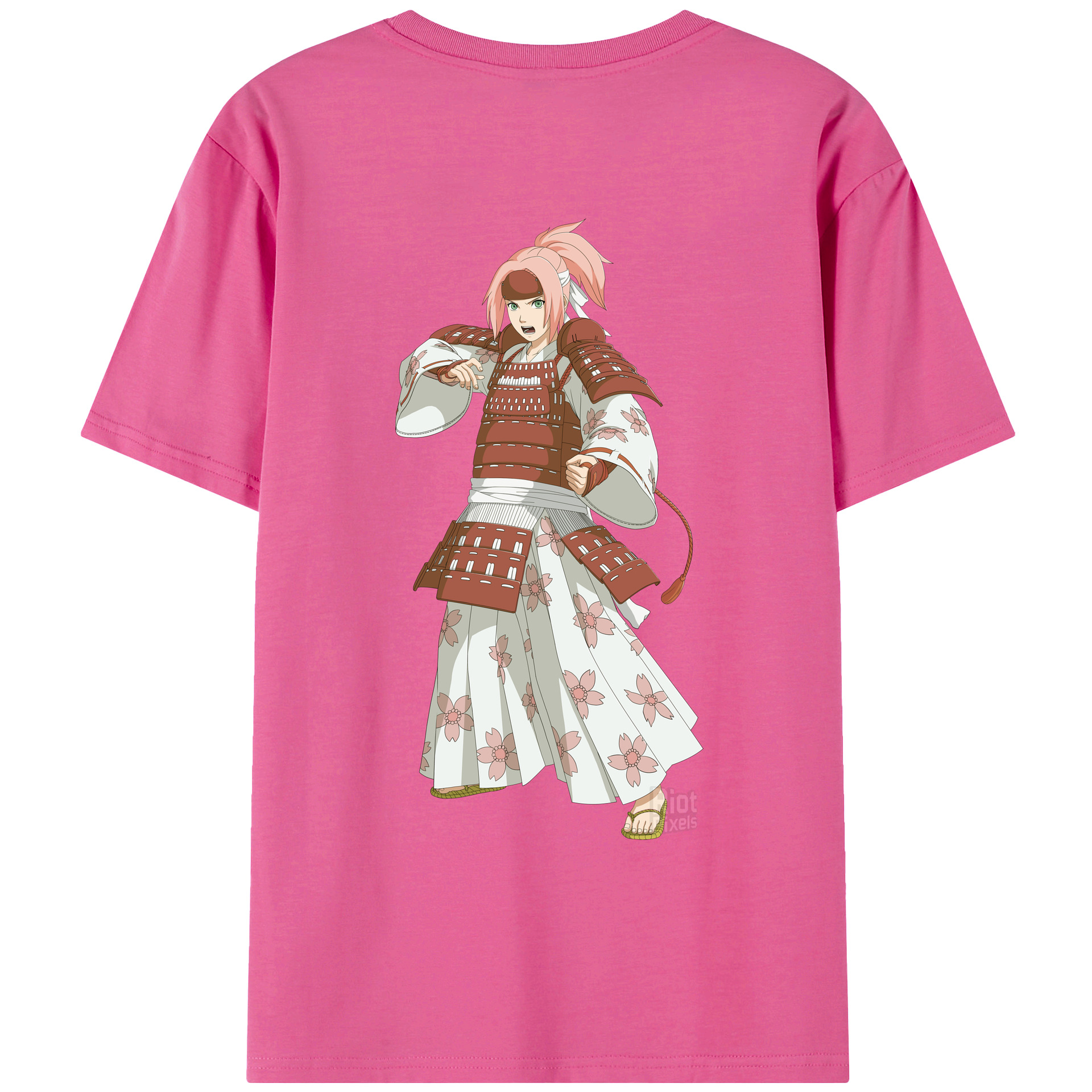 （画像用） NARUTO -ナルト- 春野サクラ Haruno Sakura レディース半袖Tシャツ(バックプリント)