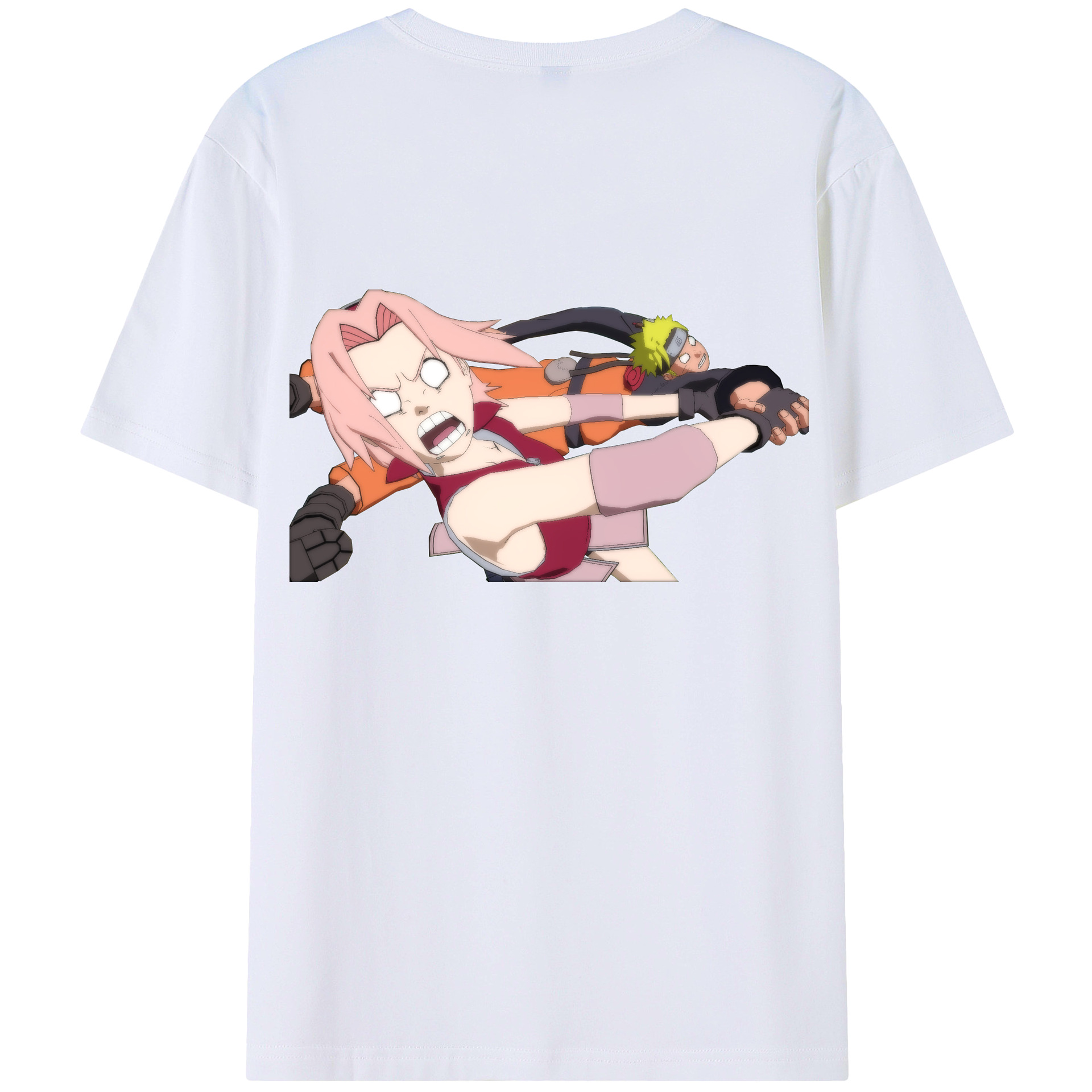 （画像用） NARUTO -ナルト- 春野サクラ Haruno Sakura レディース半袖Tシャツ(バックプリント)