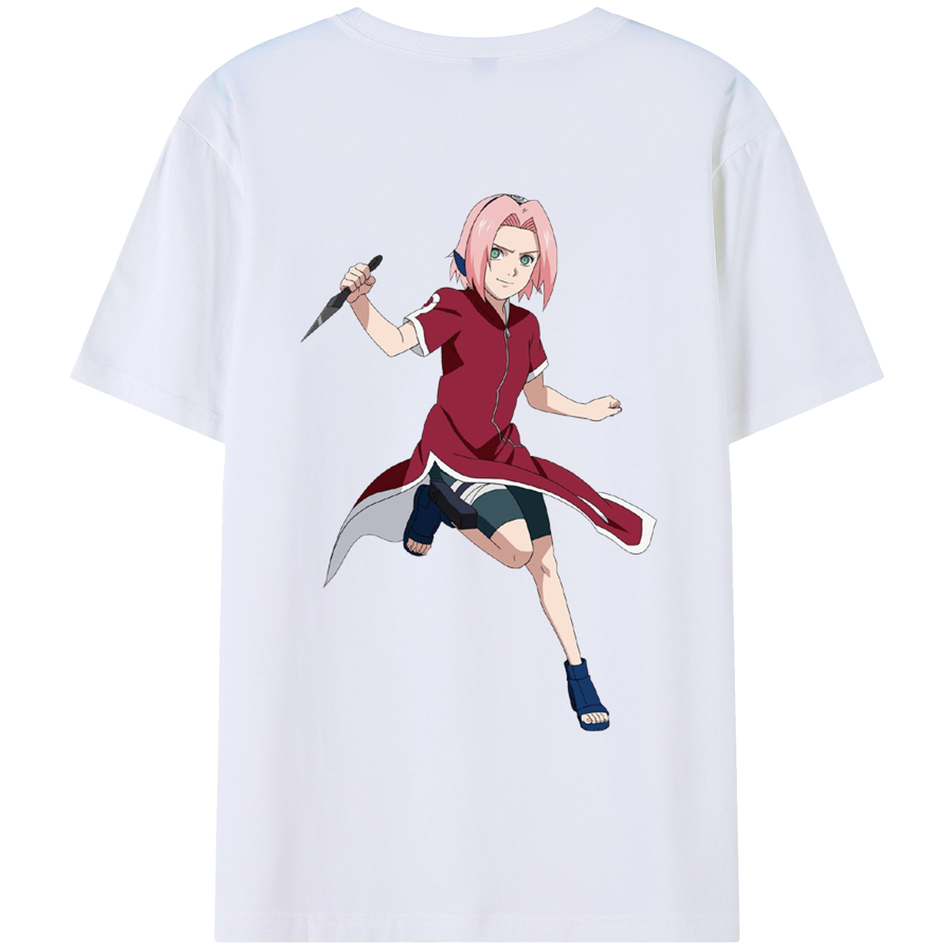 （画像用） NARUTO -ナルト- 春野サクラ Haruno Sakura レディース半袖Tシャツ(バックプリント)