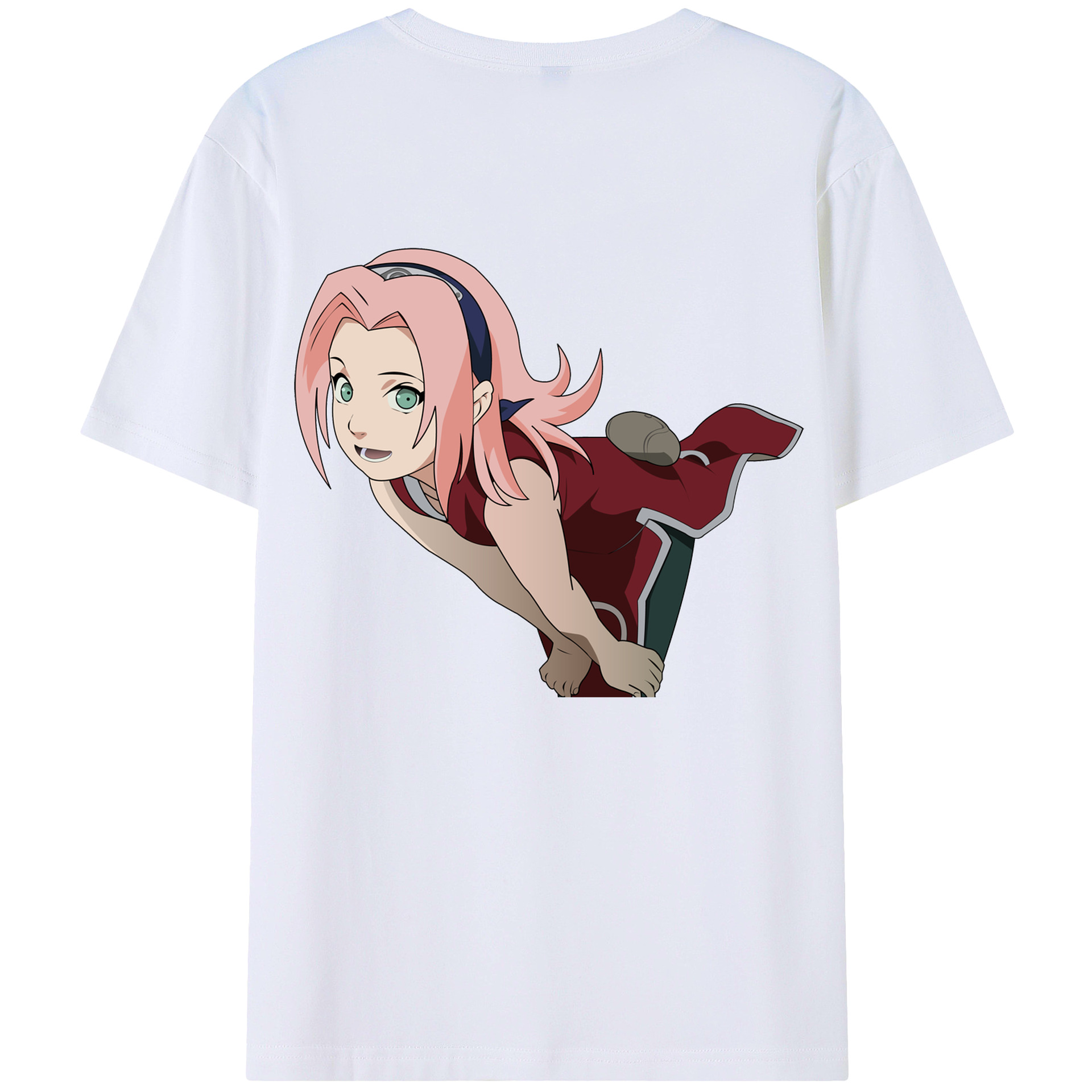（画像用） NARUTO -ナルト- 春野サクラ Haruno Sakura レディース半袖Tシャツ(バックプリント)