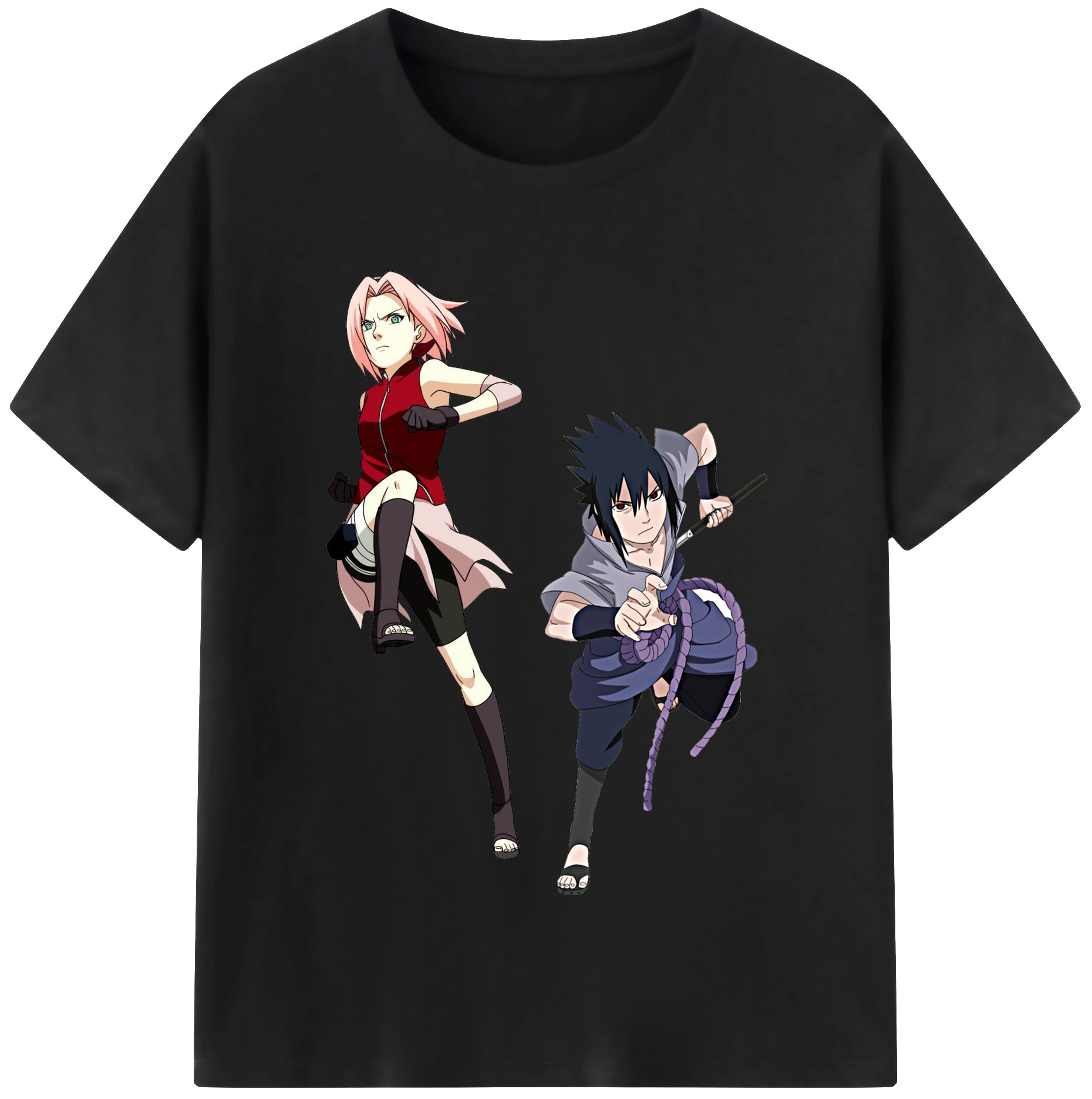 （画像用） NARUTO -ナルト- 春野サクラ Haruno Sakura レディースカジュアルプリントTシャツ（綿100％）