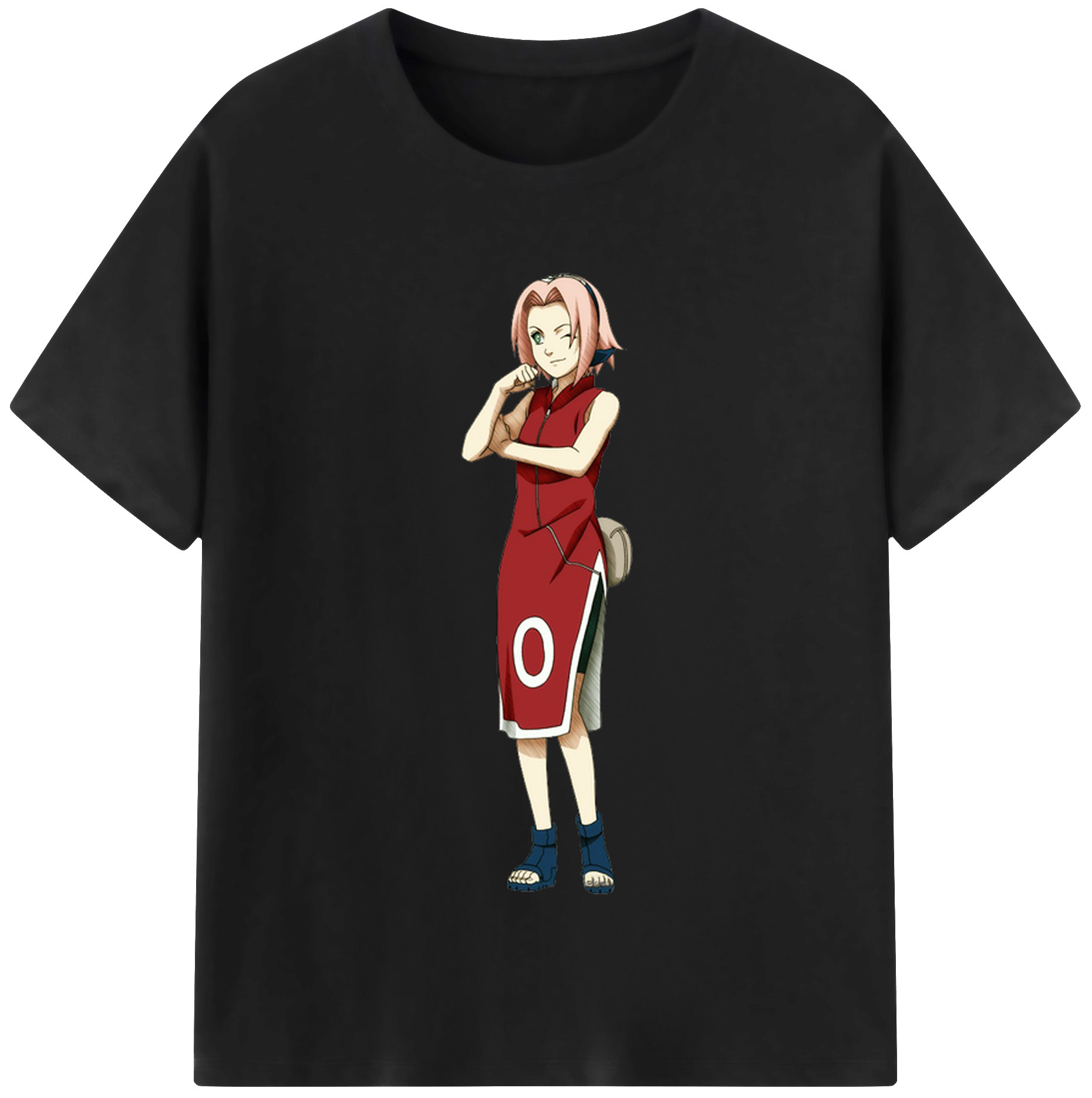 （画像用） NARUTO -ナルト- 春野サクラ Haruno Sakura レディースカジュアルプリントTシャツ（綿100％）