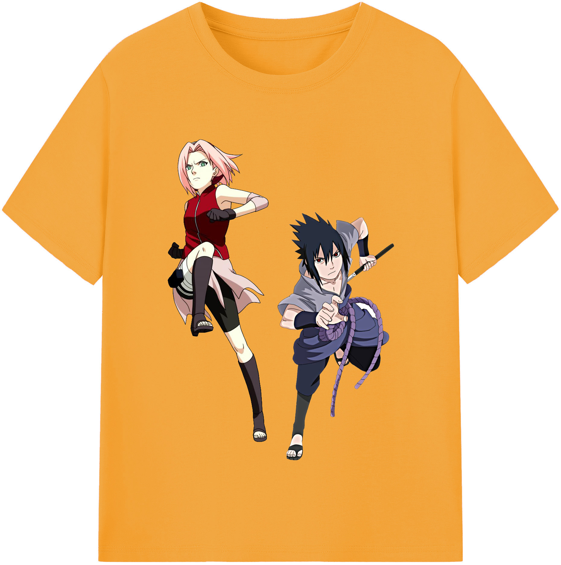 （画像用） NARUTO -ナルト- 春野サクラ Haruno Sakura レディースカジュアルプリントTシャツ（綿100％）