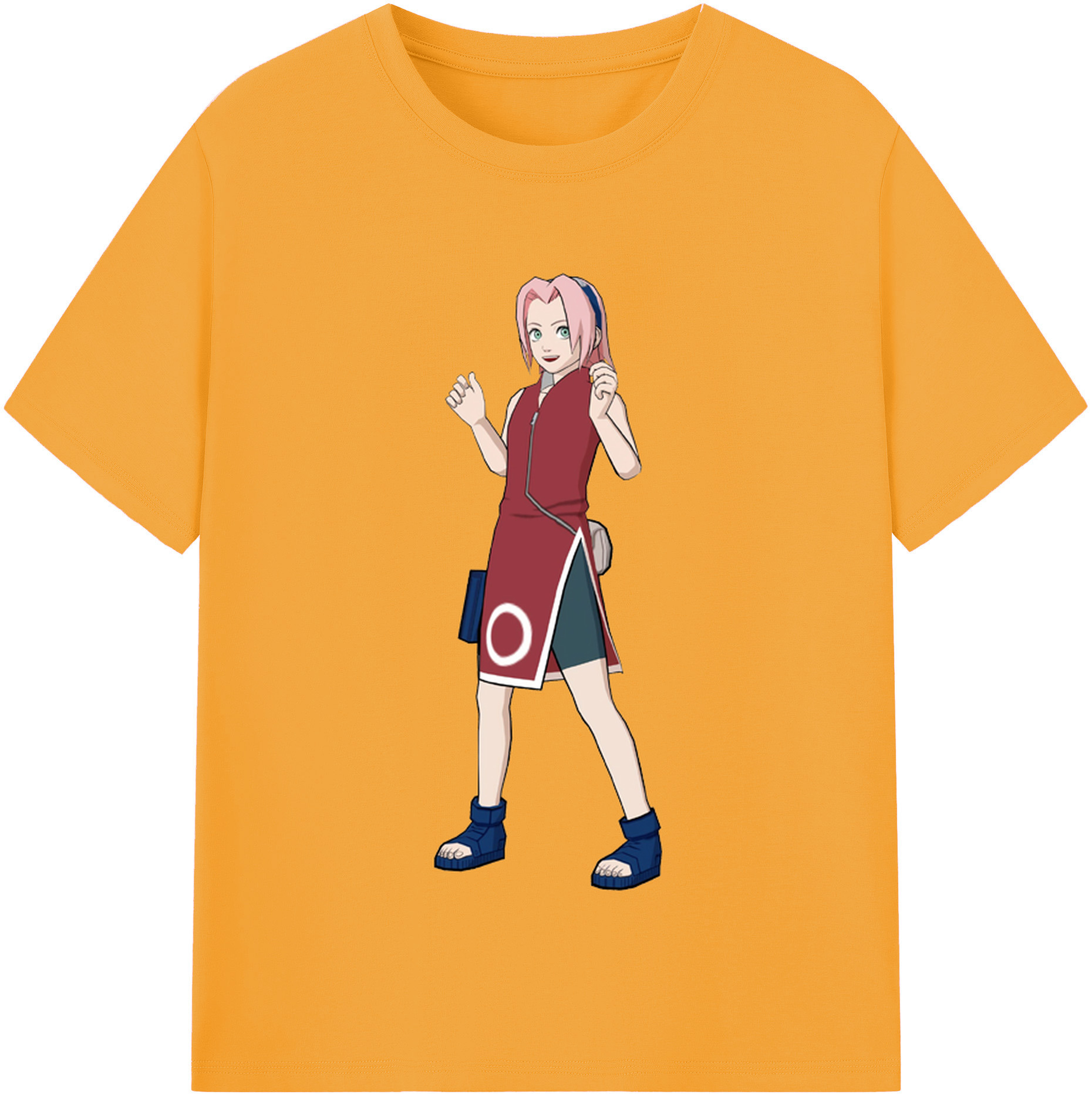 （画像用） NARUTO -ナルト- 春野サクラ Haruno Sakura レディースカジュアルプリントTシャツ（綿100％）
